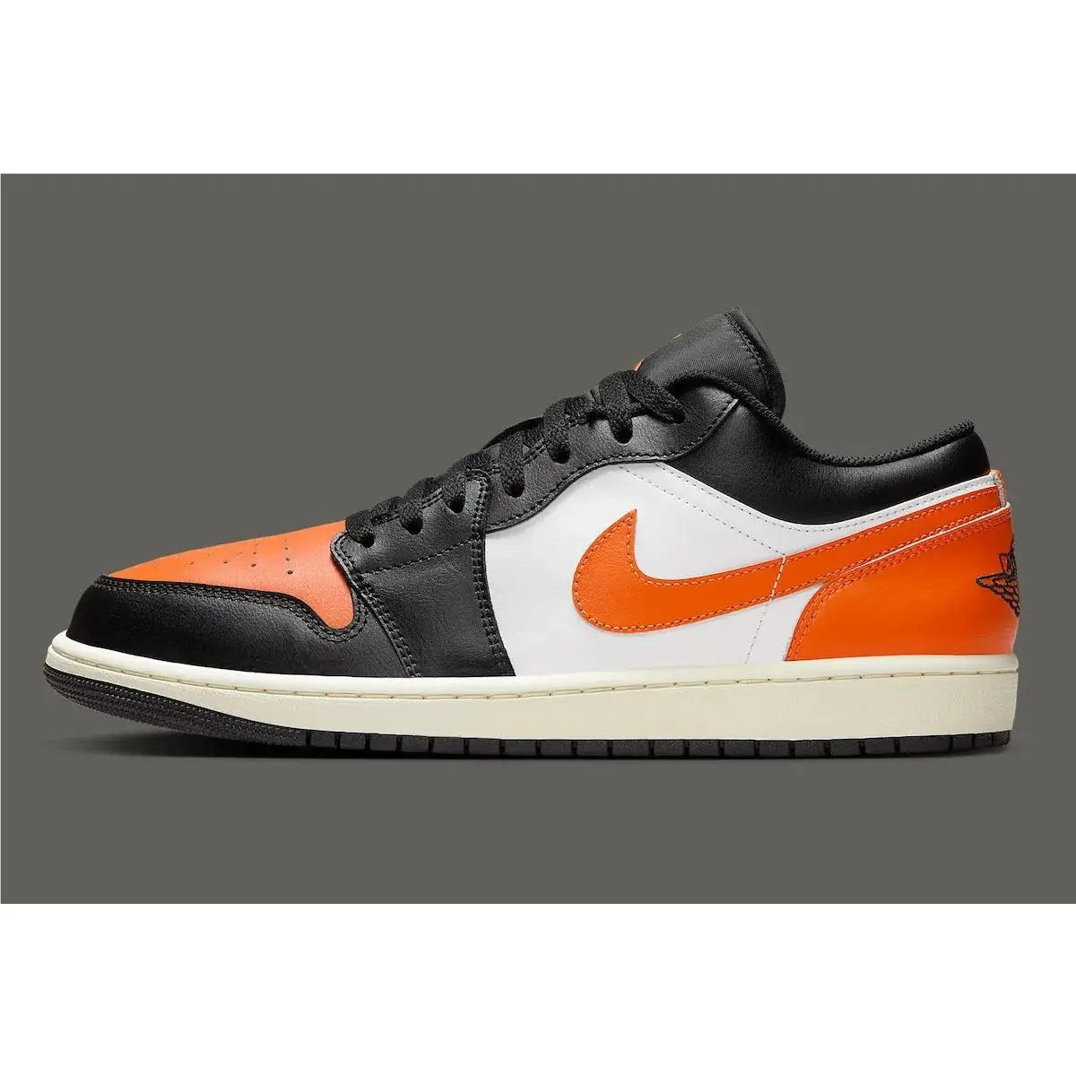 Nike Air Jordan 1 Low Shoe Shattered Backboard Orange Black 553558-081 Men`s