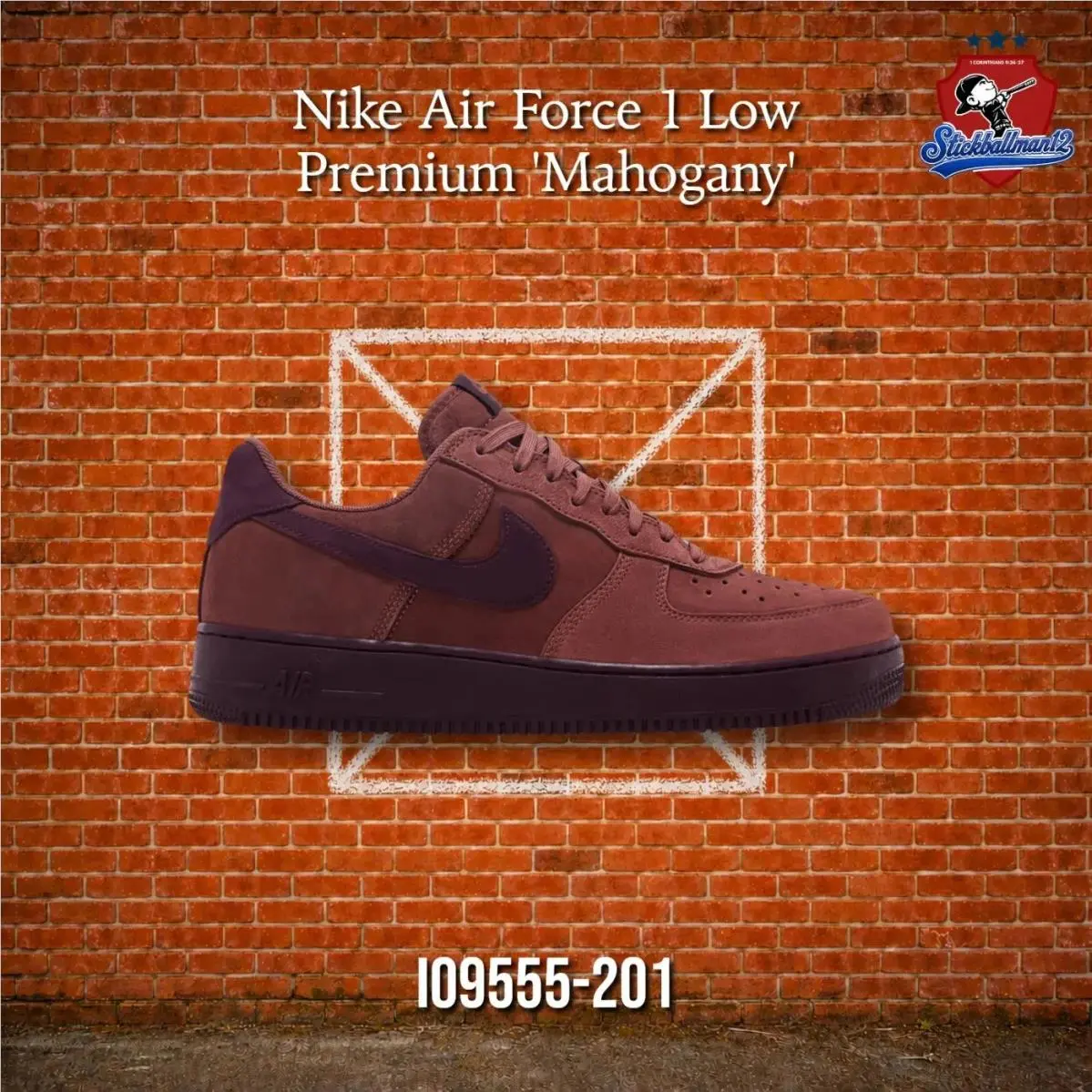 Nike Air Force 1 Low Premium `mahogany` IO9555-201 - Multicolor