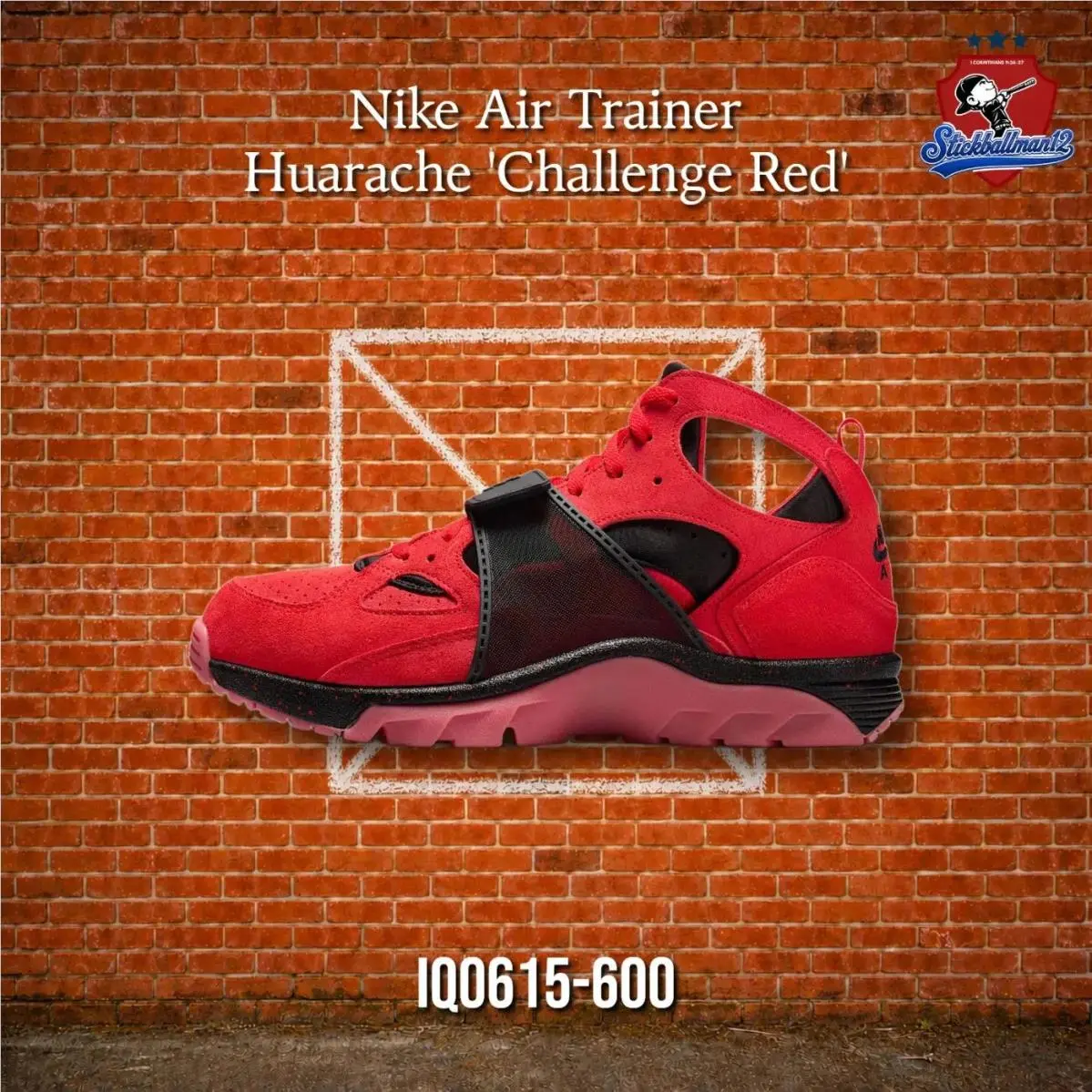 Nike Air Trainer Huarache Challenge Red - IQ0615-600 - Multicolor