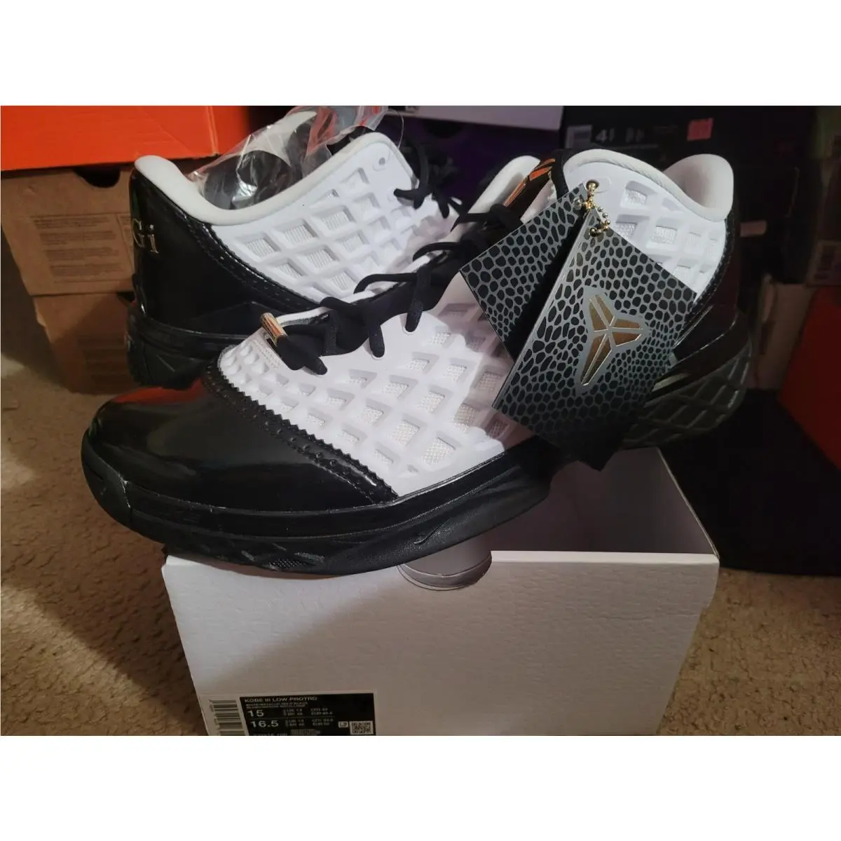 Nike Air Zoom Kobe Byrant Iii 3 Low Protro Mambacita White Black Gold IQ3916 100
