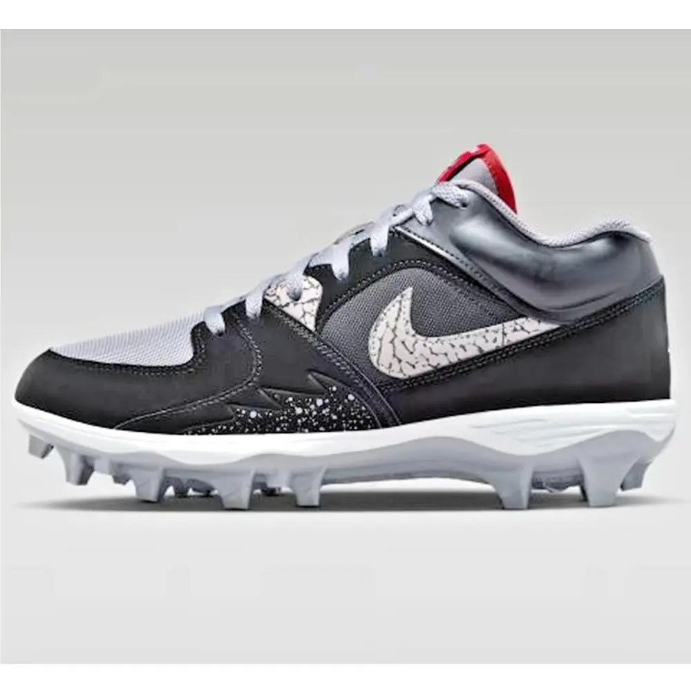 Nike shoes - Jordan Stadium 90 Low TD - HQ0210-060 - Black/Cement Grey/White/Fire Red 7