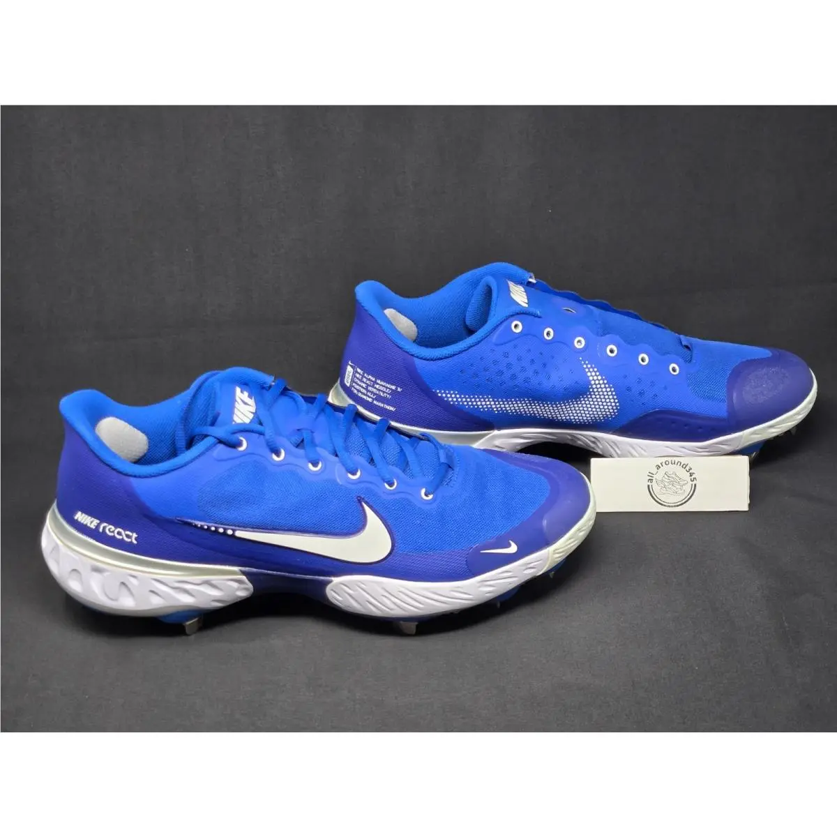 Nike shoes - Nike Alpha Huarache Elite 3 Low - CK0746-400 - Blue 2