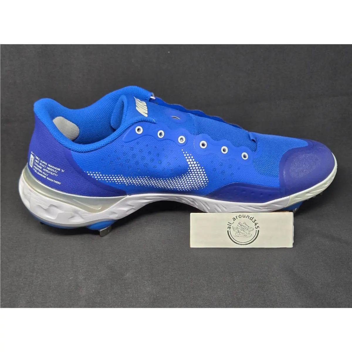 Nike shoes - Nike Alpha Huarache Elite 3 Low - CK0746-400 - Blue 3