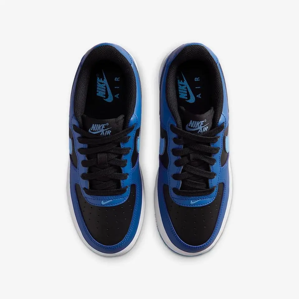Nike shoes - Nike Air Force 1 - Air Force - BLACK/DUTCH BLUE COURT BLUE 1