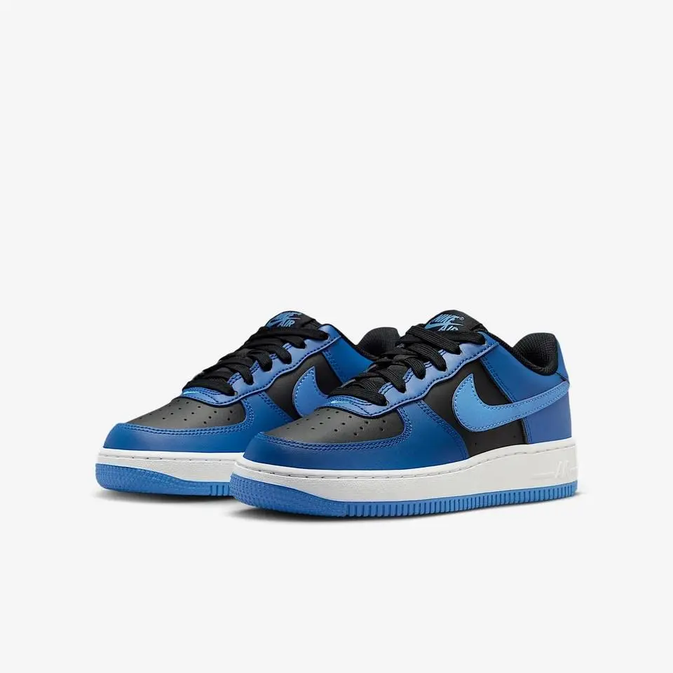 Nike shoes - Nike Air Force 1 - Air Force - BLACK/DUTCH BLUE COURT BLUE 8