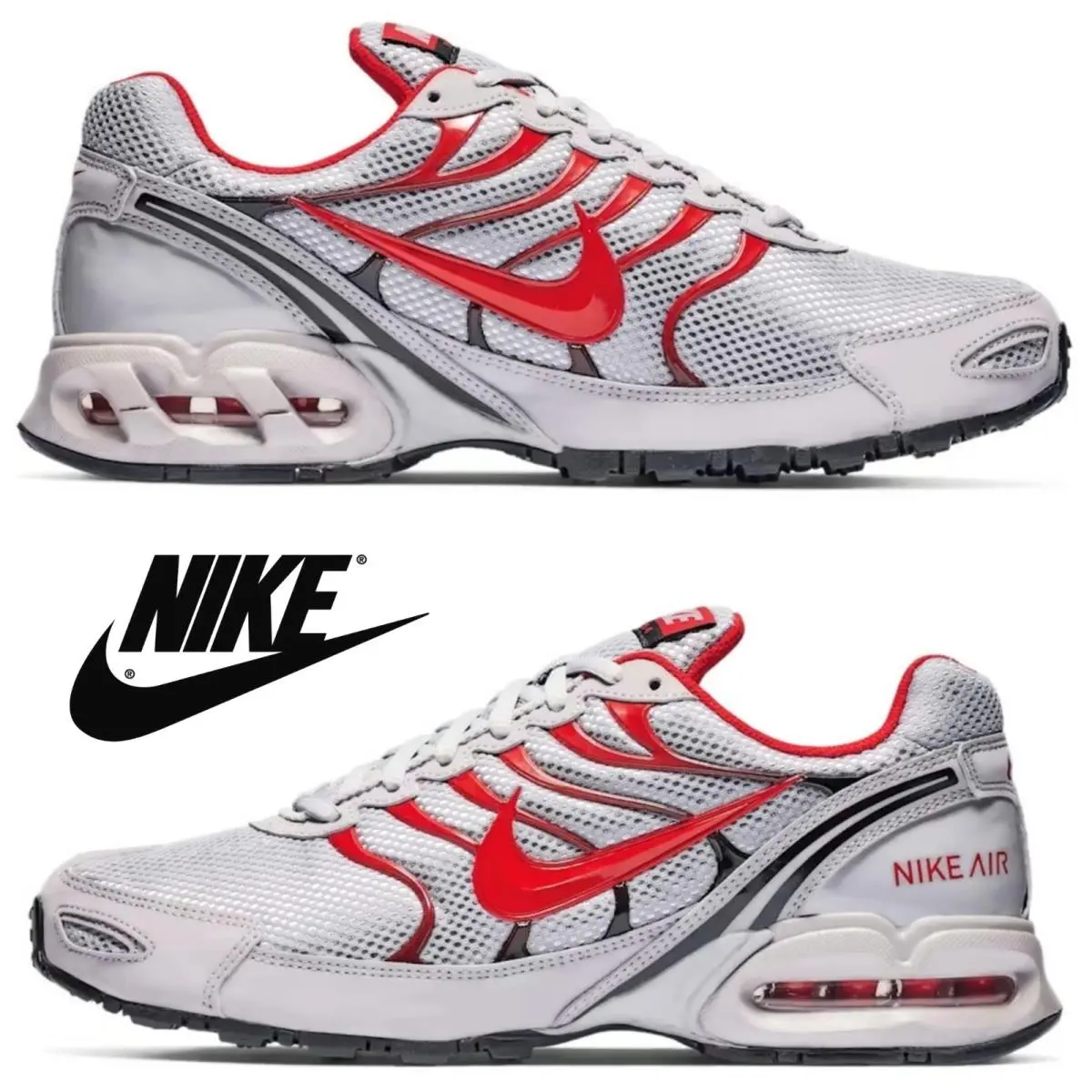Nike shoes - Nike Air Max Torch 4 - Gray, Maufacturer: Atmosphere Grey/Black/University Red 17
