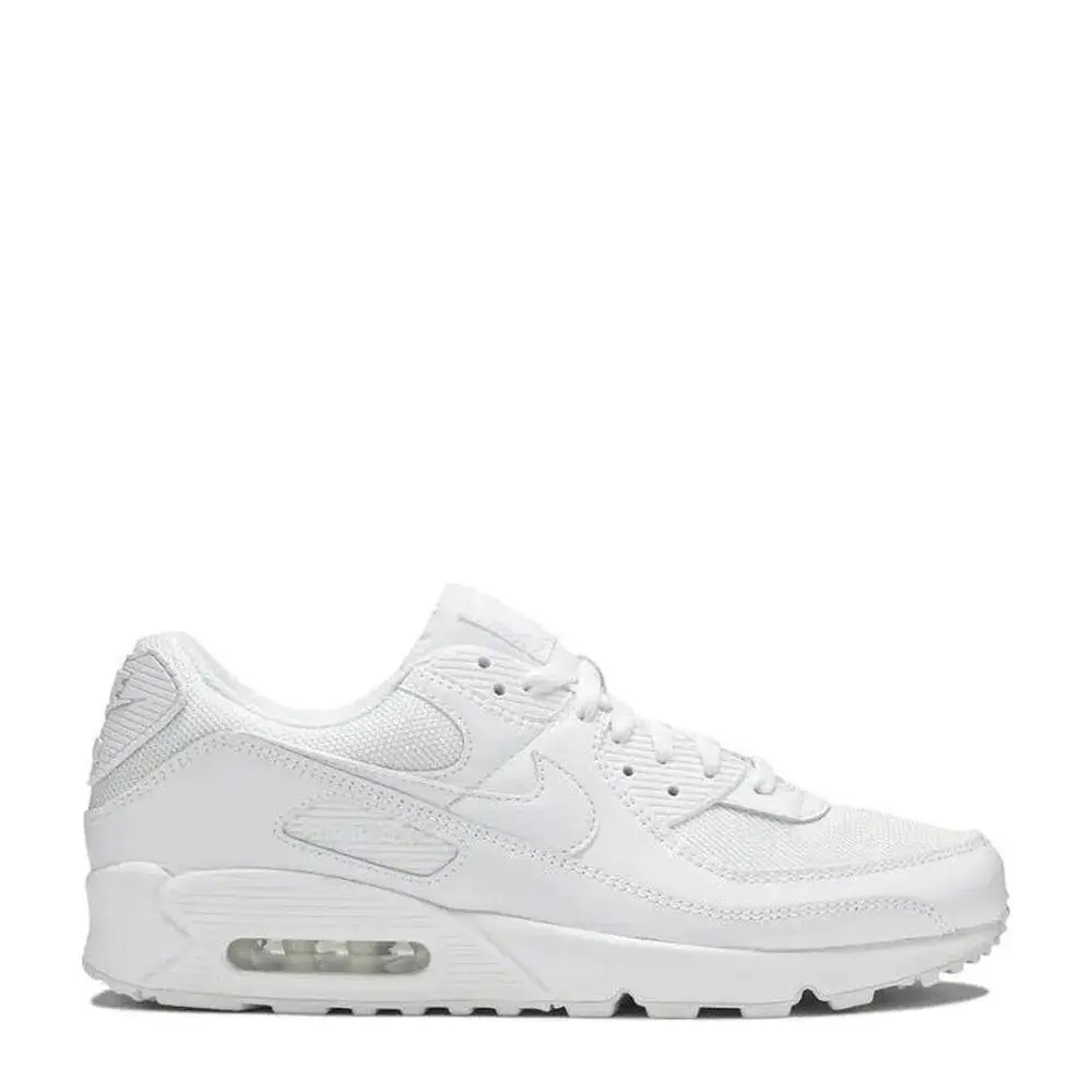 Nike Air Max 90 Triple White Iconic Comfort Style Mens Shoes CN8490-100