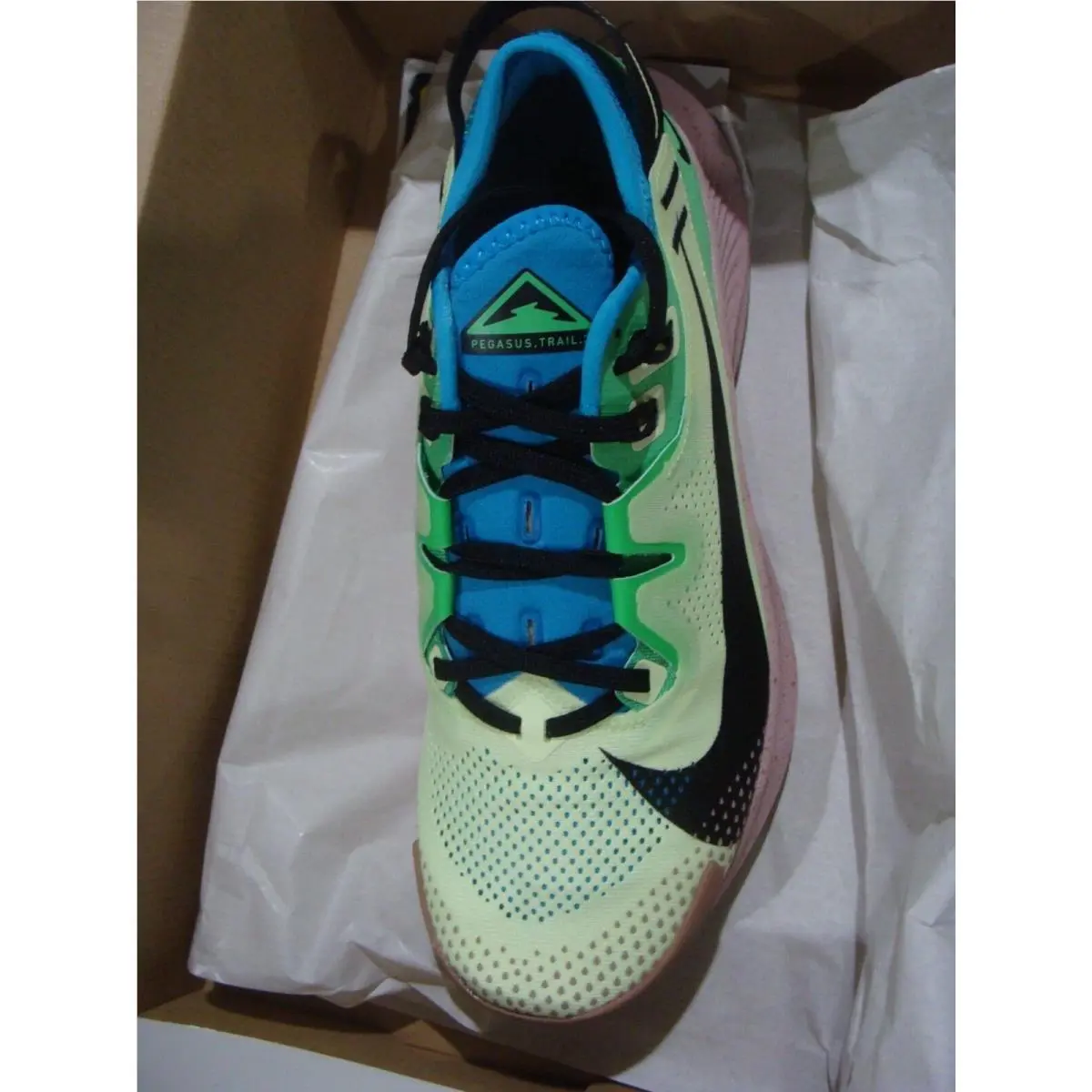Nike shoes - Nike Pegasus Trail 2 - Pegasus Trail - CK4305 700 - BARELY VOLT/BLACK LASER BLUE 2