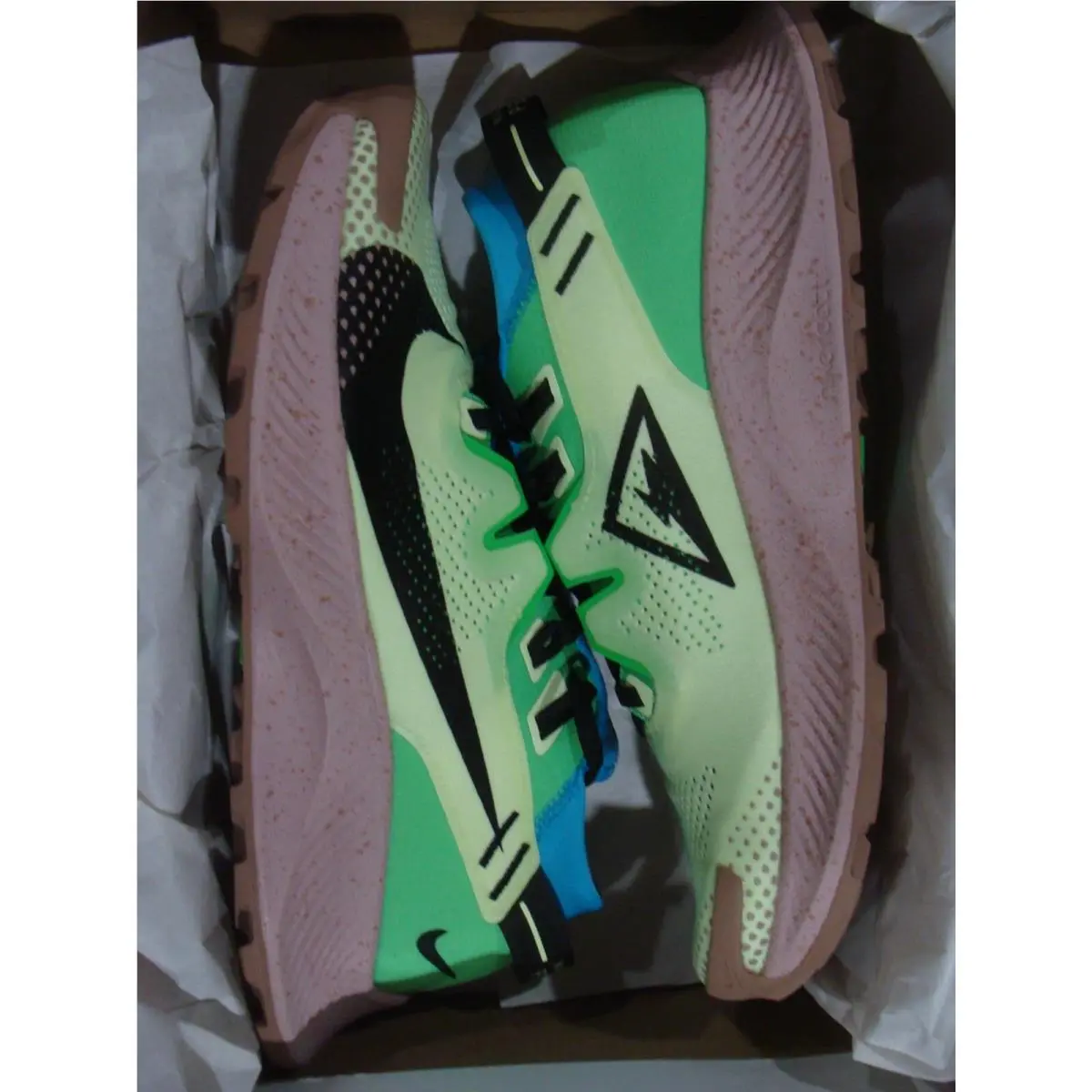 Nike shoes - Nike Pegasus Trail 2 - Pegasus Trail - CK4305 700 - BARELY VOLT/BLACK LASER BLUE 6