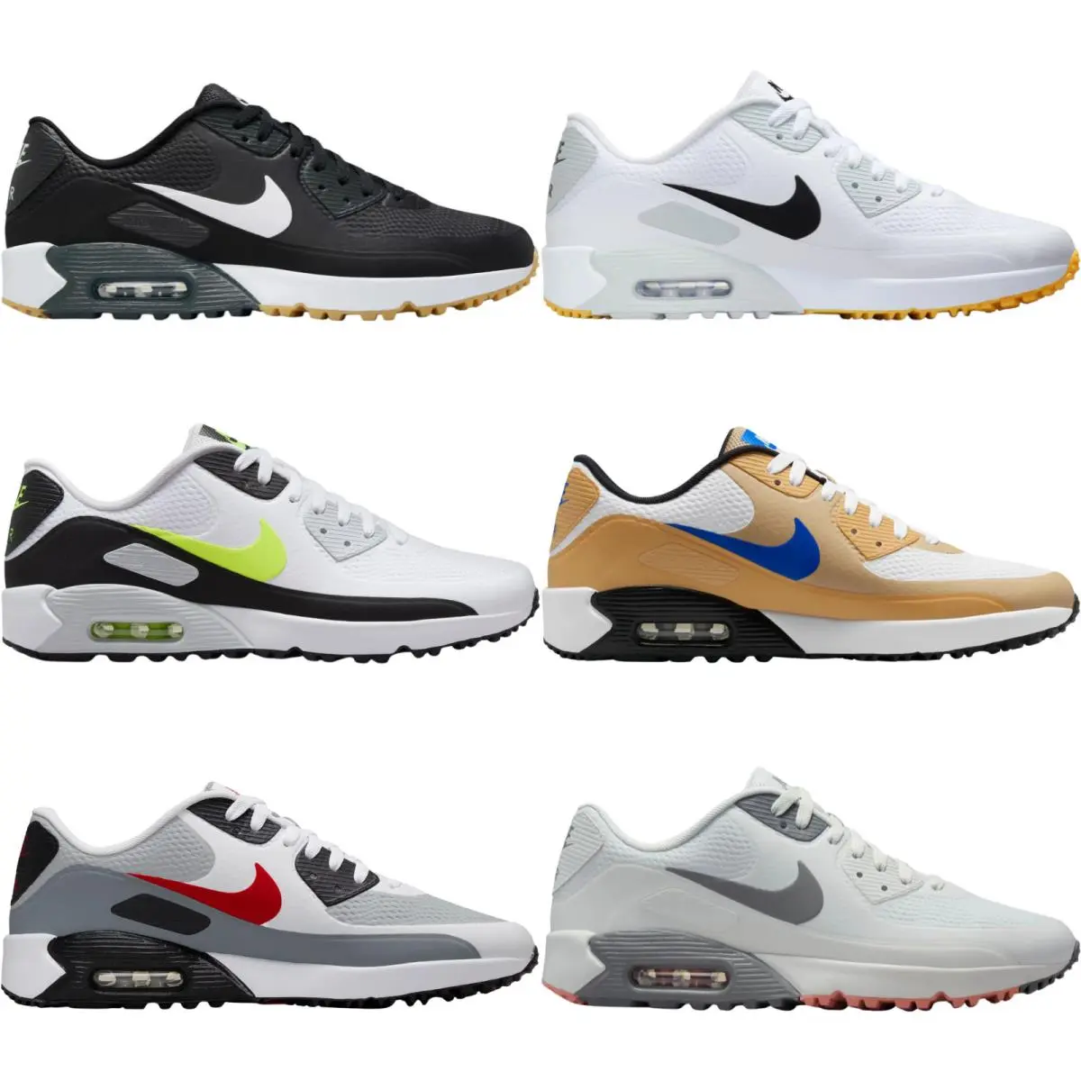 Nike Air Max 90 G Men Golf Shoe Size 7-14 Colors Athletic Sneaker