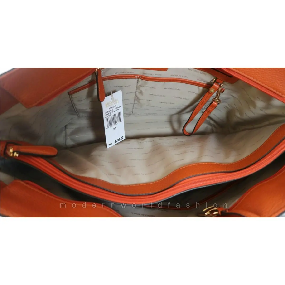 Michael Kors  bag  - Mercer - Mercer - Orange, Lining: Beige, Exterior: Orange