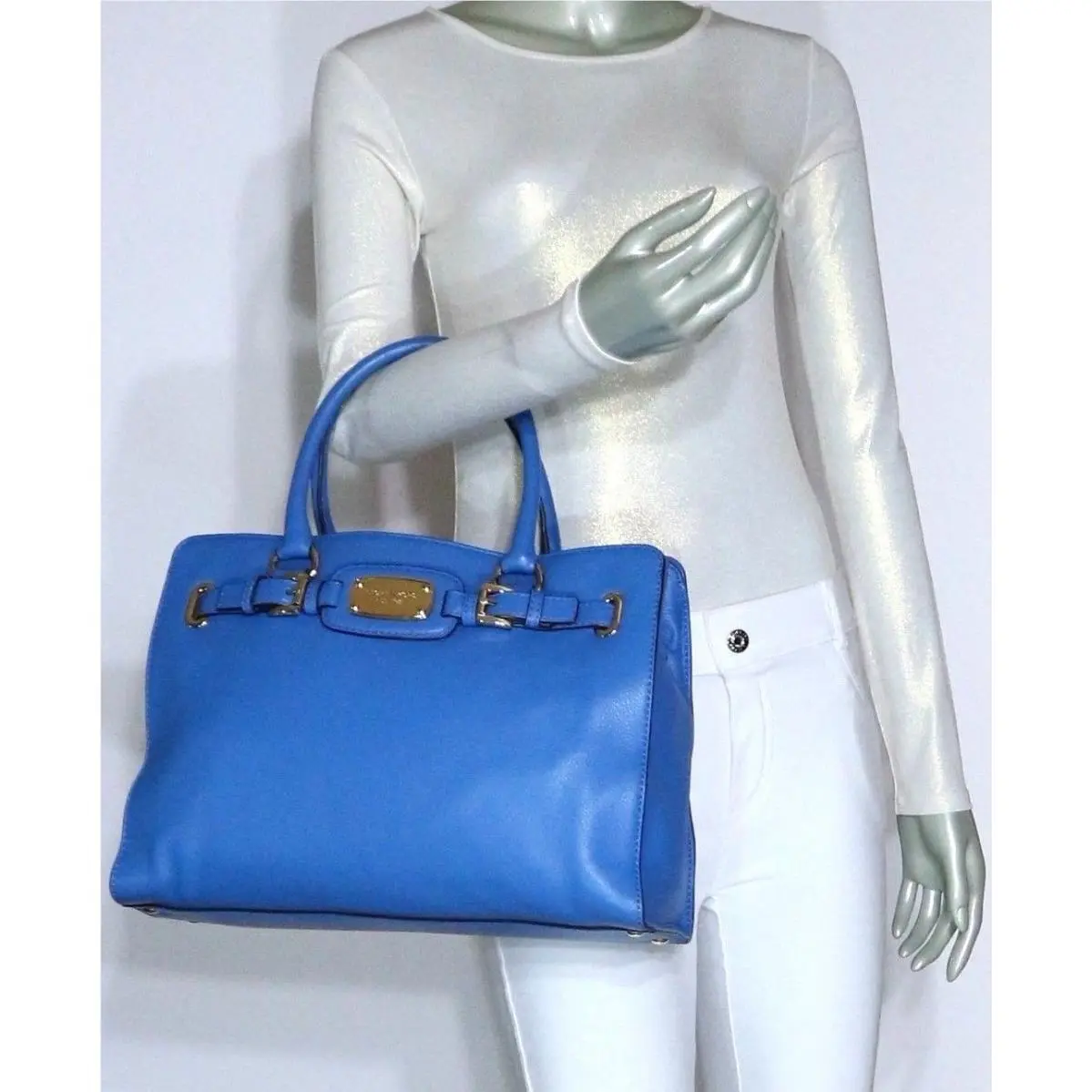 Michael Kors  bag  - Michael Kors Hamilton - Hamilton - Heritage Blue, Lining: Beige, Exterior: Heritage Blue