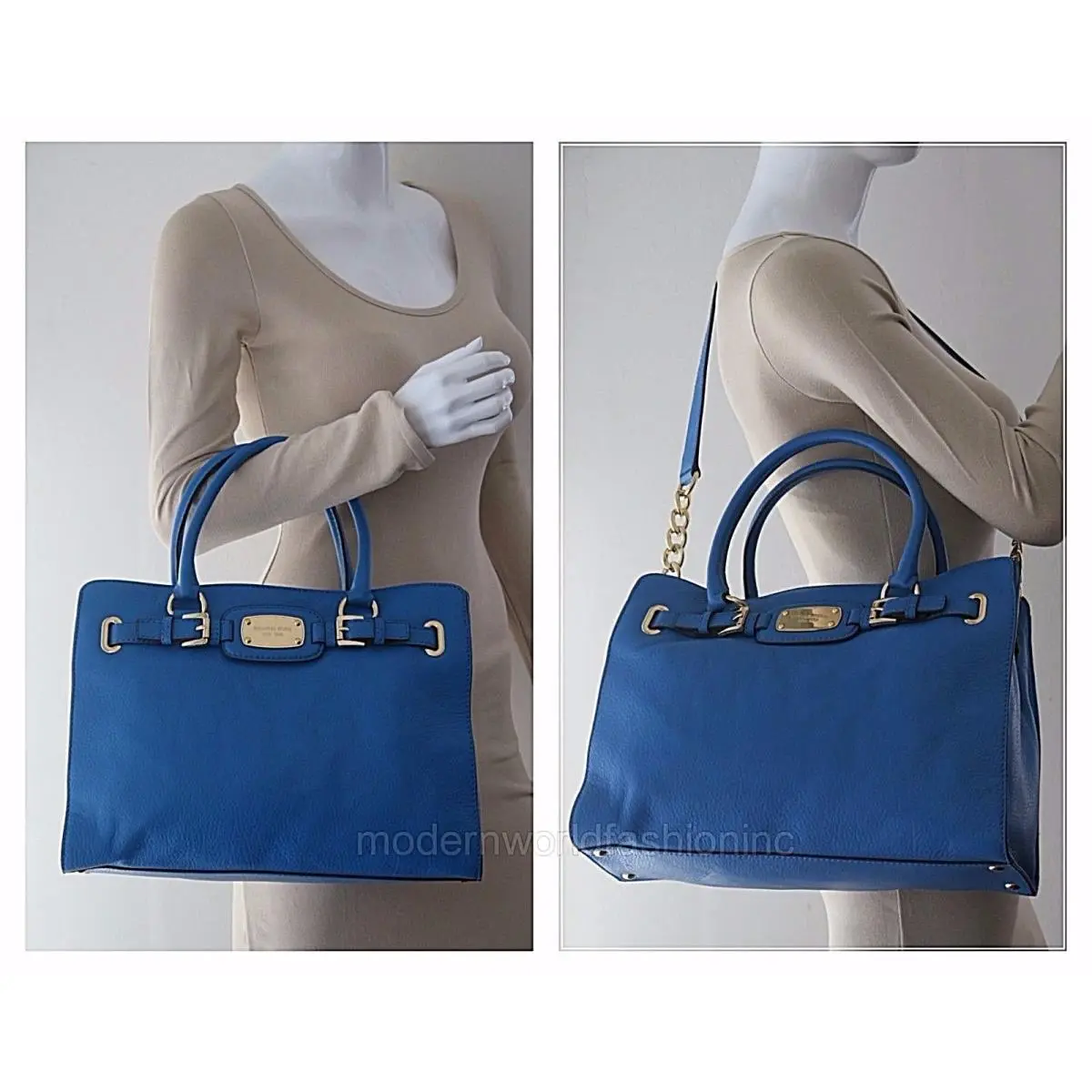 Michael Kors  bag  - Michael Kors Hamilton - Hamilton - Heritage Blue, Lining: Beige, Exterior: Heritage Blue
