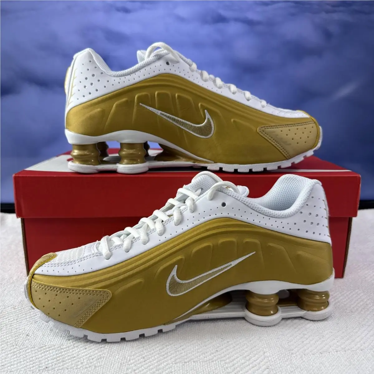 Nike shoes - Nike Shox R4 - Shox - CW2626-700 - Gold (UPC: 0198484277565) 0
