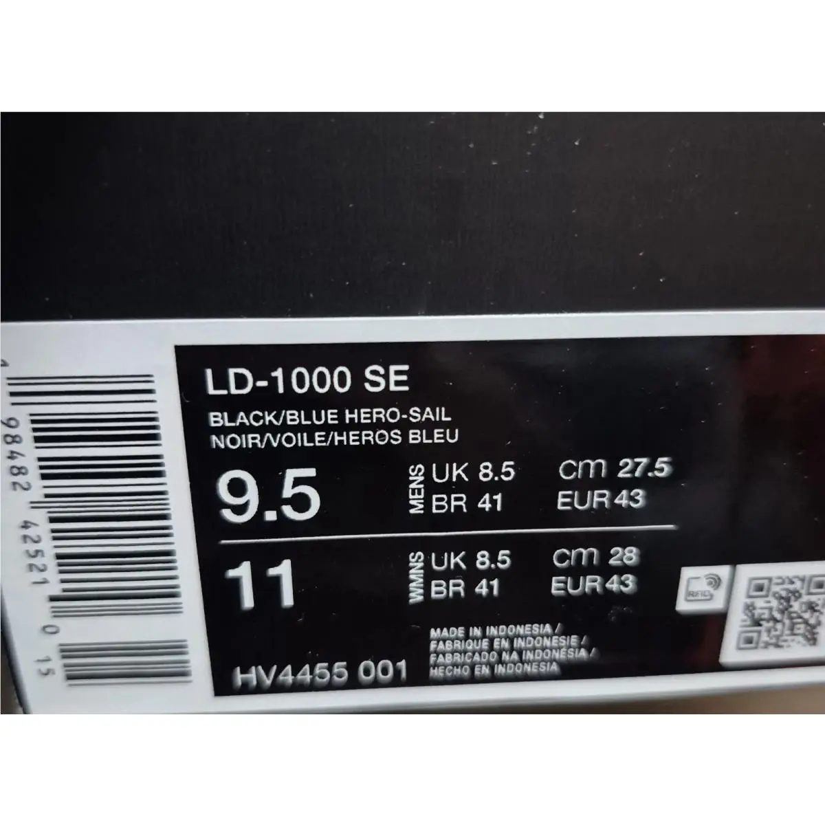 Nike shoes - Nike LD-1000 - HV4455 001 - Black/Sail/Gum Light Brown/Blue Hero (UPC: 198482461454) 8