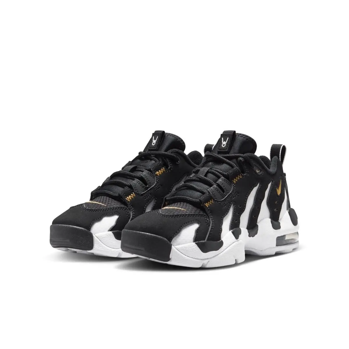 Grade School Nike Air DT Max 96 Low Black/metallic Gold-white IR4714-001-SIZE 5