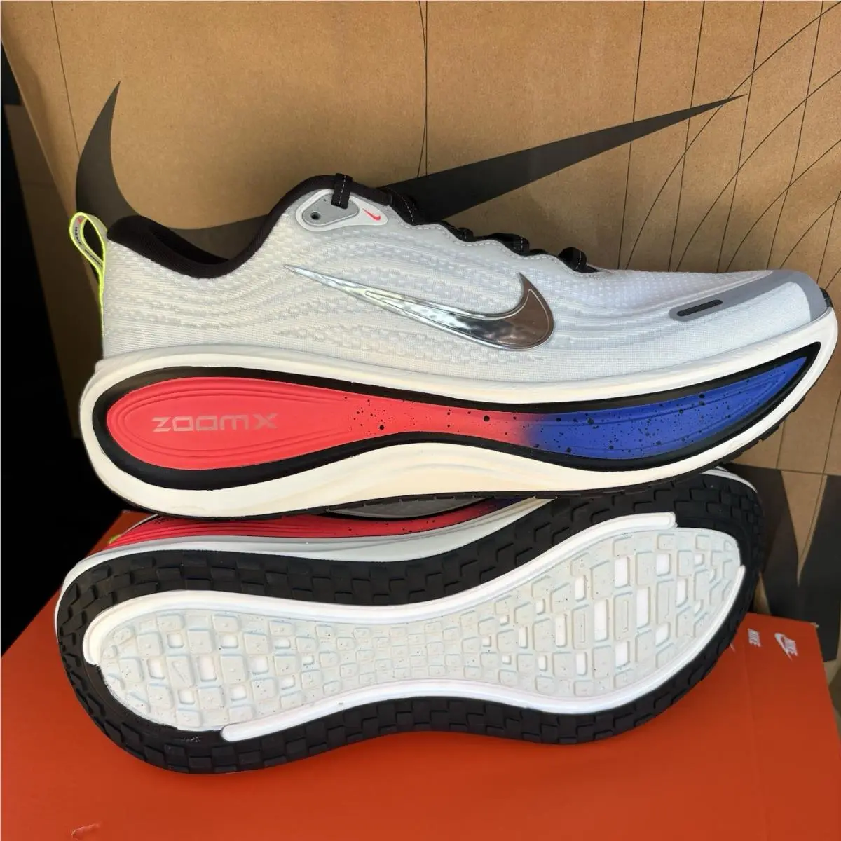 Nike shoes - Nike Vomero Plus - Vomero Plus - IR2984-100 - White/Metallic Silver/Racr Blu 5