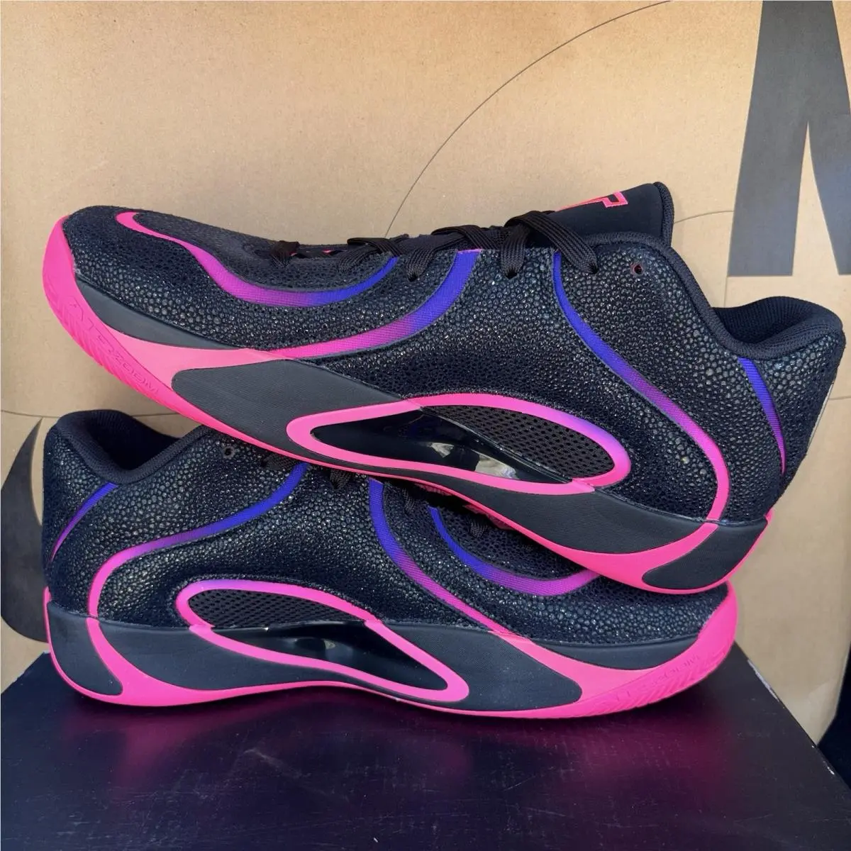 Nike shoes - Air Jordan 4 - Air - IR0073 003 - Black/Pink-Purple (UPC: 00198728317019) 1