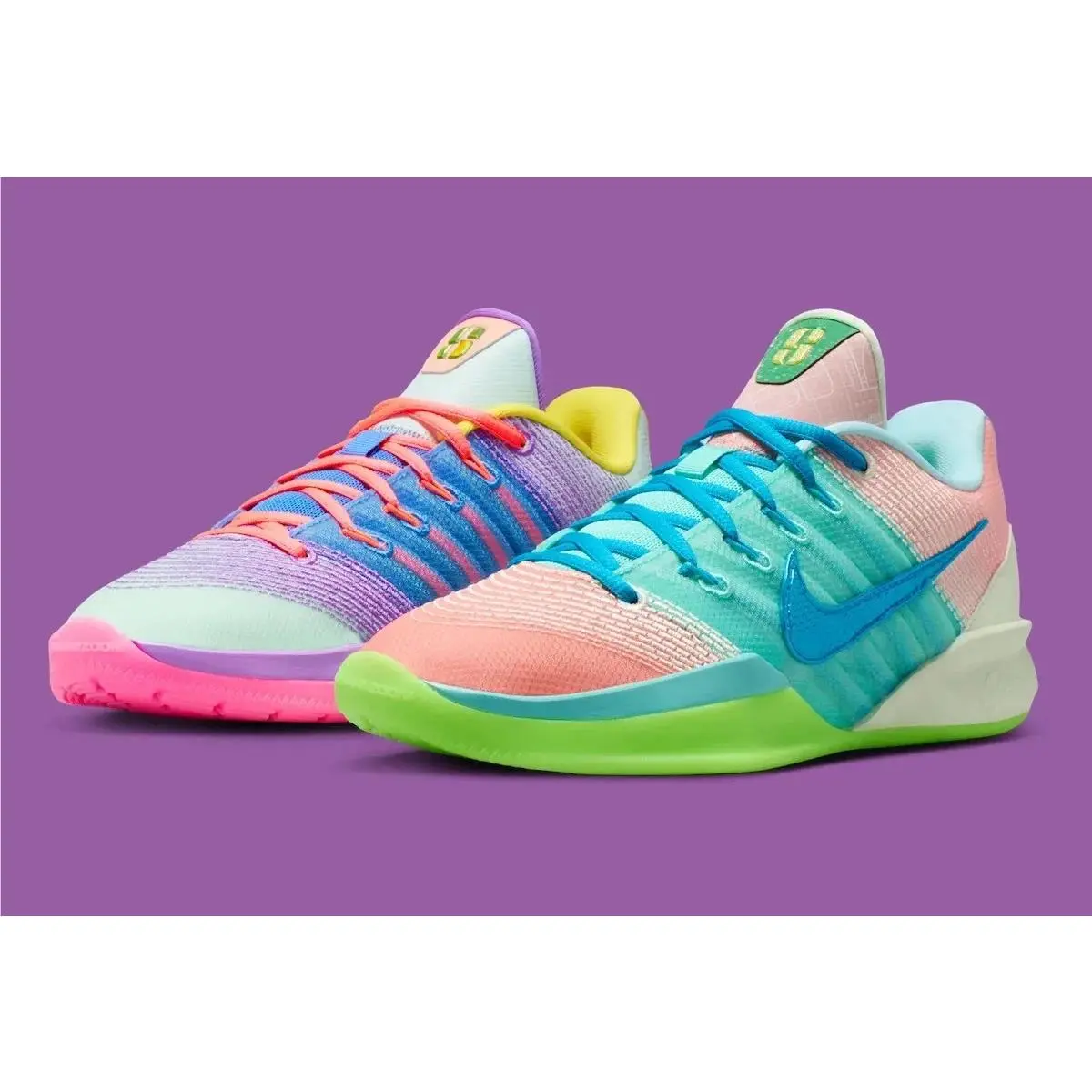 Sabrina 3 WT Wmns Sz 13/Men Sz 11.5 Igloo/hot Lava-crystal IO7845 300 Box No Lid by Nike