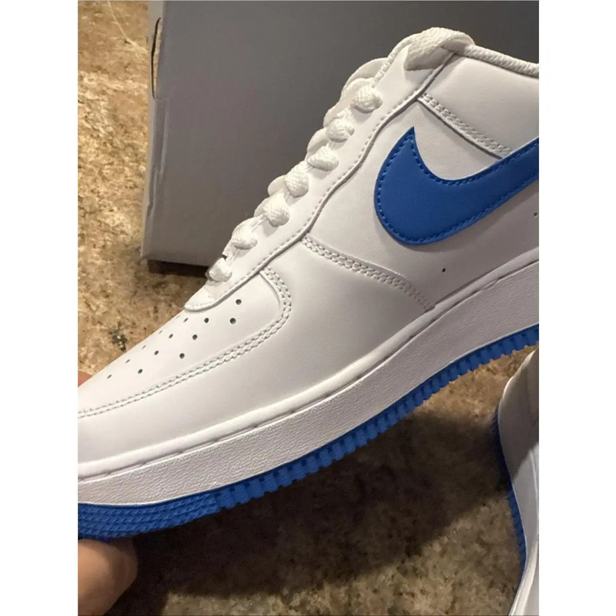 Nike shoes - Nike Air Force 1 - Air Force - FJ4146-103 - White, Manufacturer: White/White/Photo Blue 1
