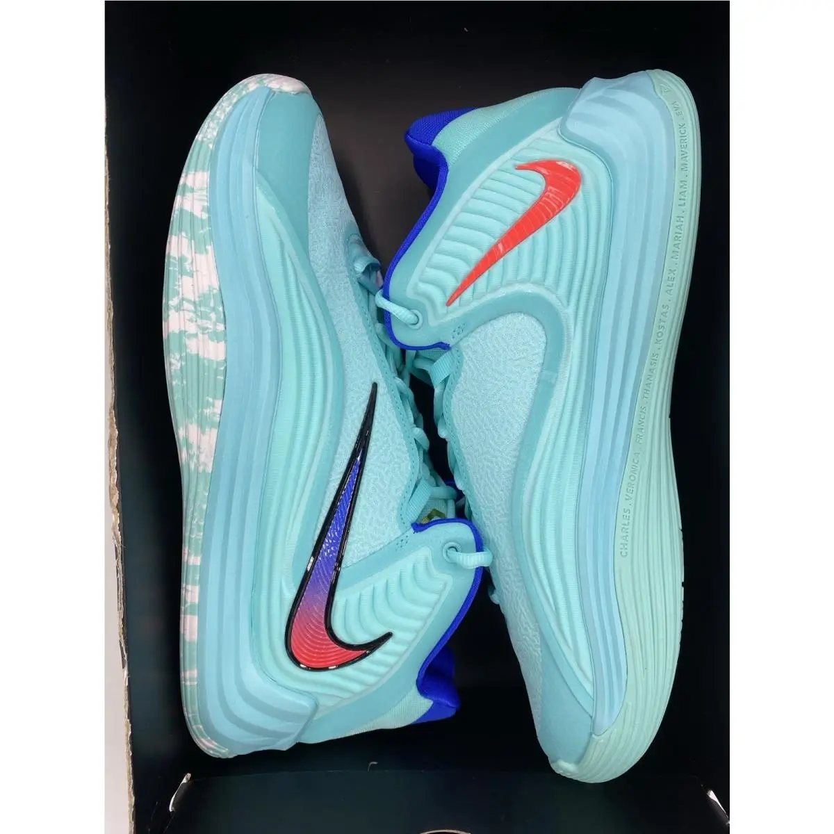 Nike shoes - Nike 7 - HF3450-402 - Light Aqua/Bright Crimson (UPC: 198729817518) 7