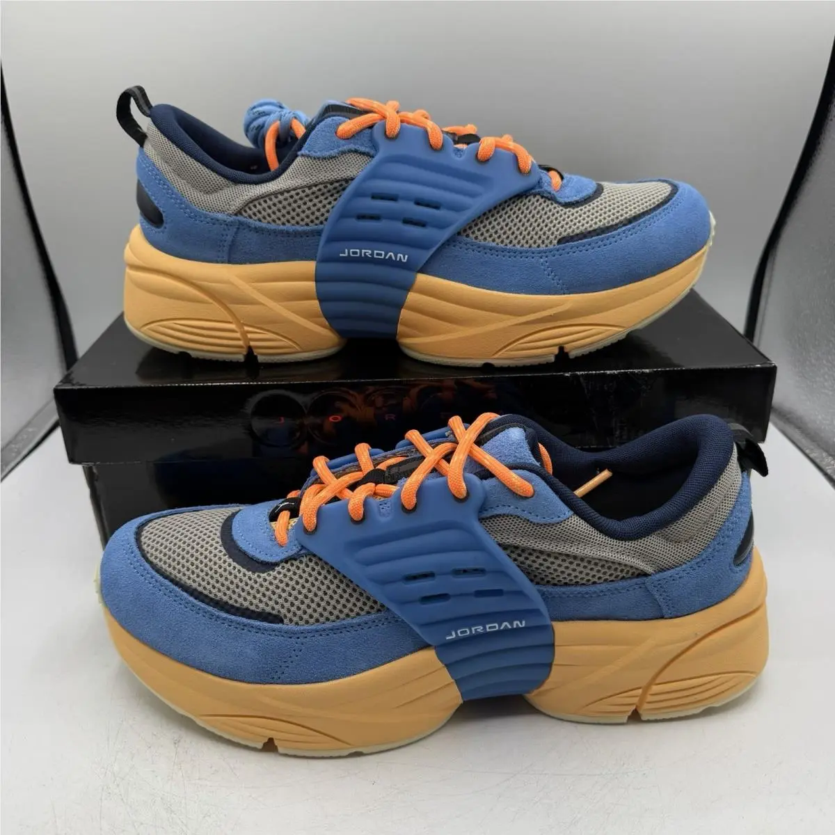 Nike Jordan Trunner O/s SP Shoes Mens Sz 9 Blue Beyond/atomic Orange IQ5649-400