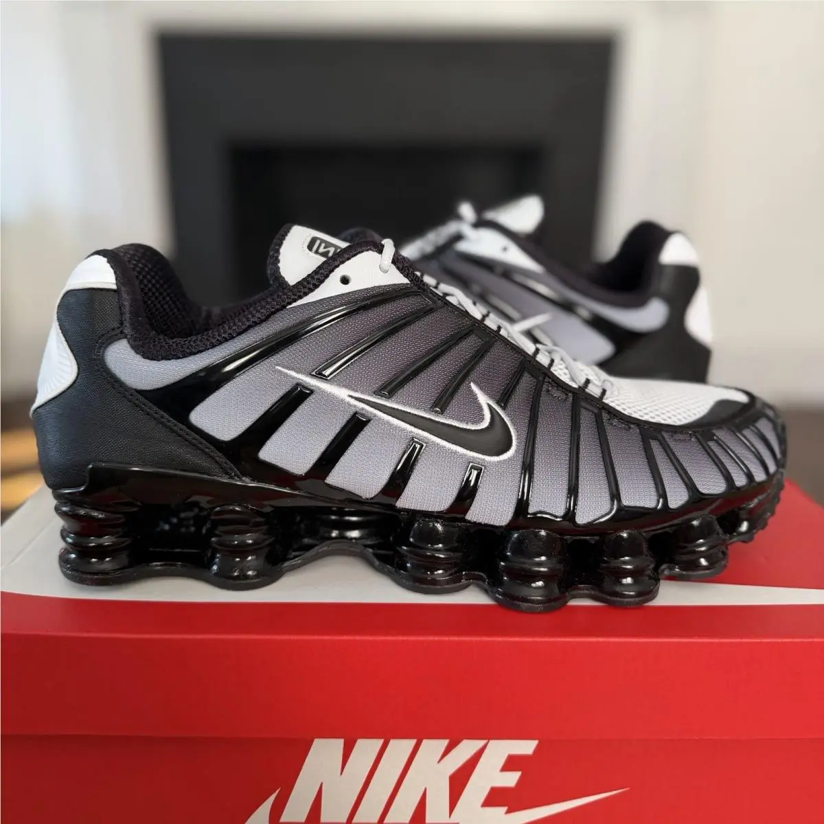 Shox TL - Black/pure Platinum- Mens Size 12.5 - AV3595-017 by Nike