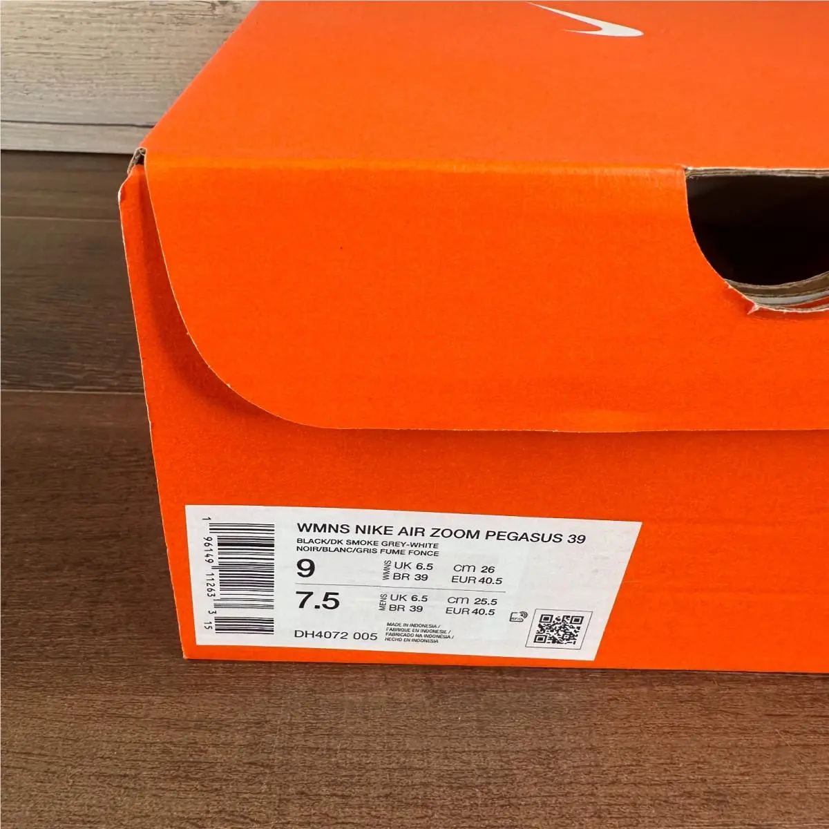 Nike shoes - Nike Air Zoom Pegasus 39 - DH4072-005 - Black (UPC: 196149112633) 6