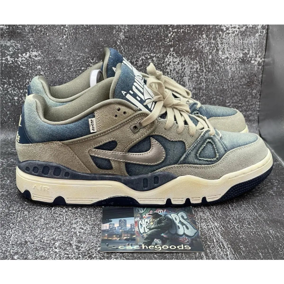 Nigo® × Levi`s × Nike Air Force 3 Low Olive Grey HQ0262-001 -11M