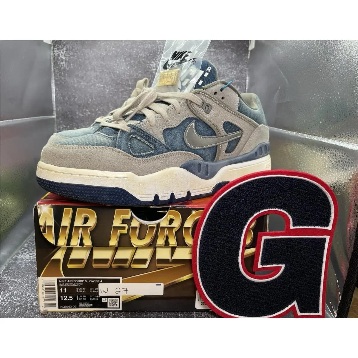 Nike shoes - Nike Air Force 3 - Air Force - HQ0262-001 - Blue 5