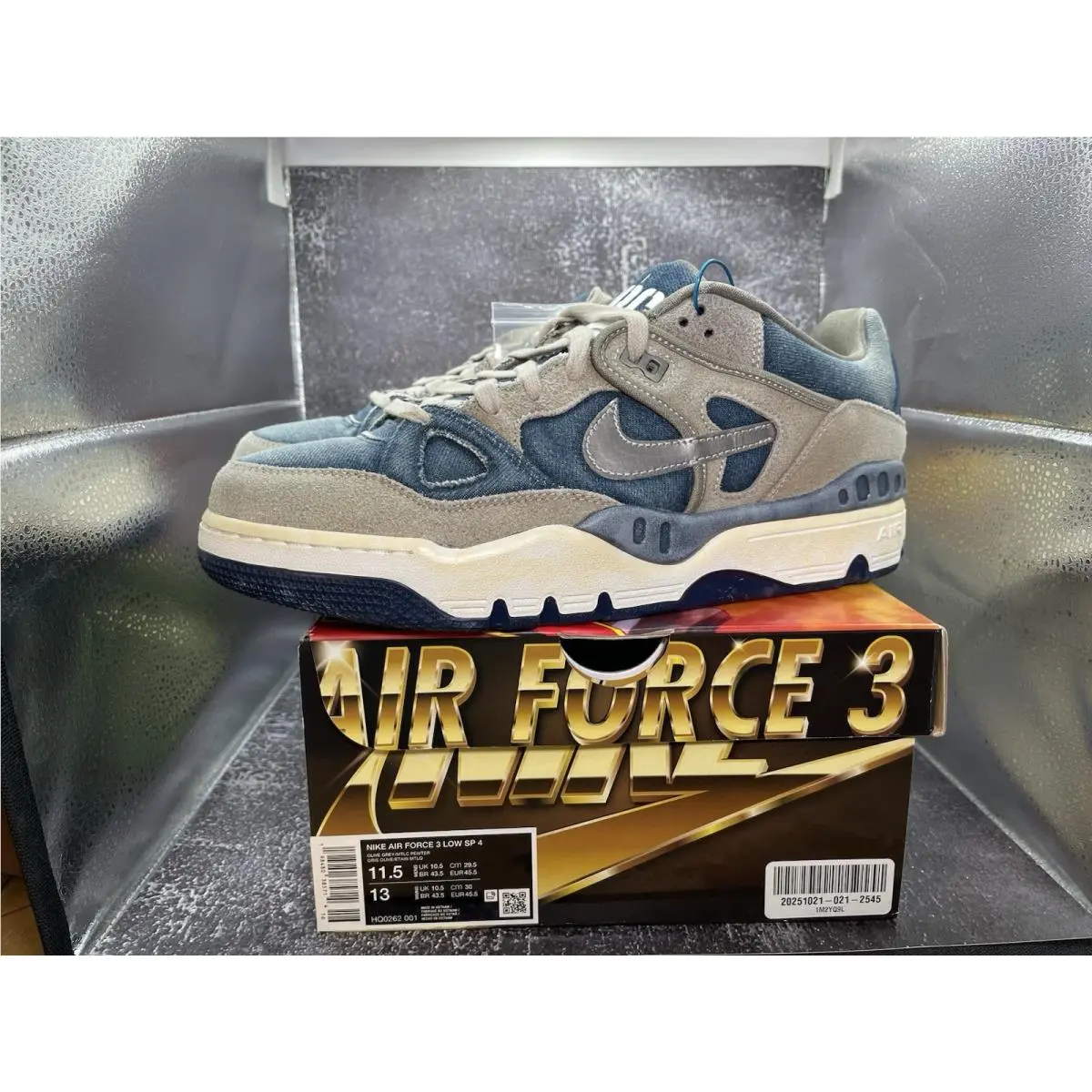 Nike shoes - Nike Air Force 3 - Air Force - HQ0262-001 - Gray 4
