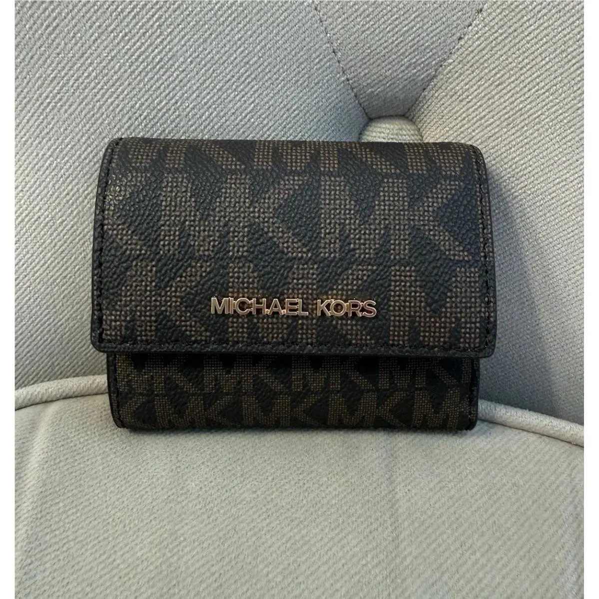Michael Kors Jet Set Trifold Small Wallet Luggage Color NWT$98