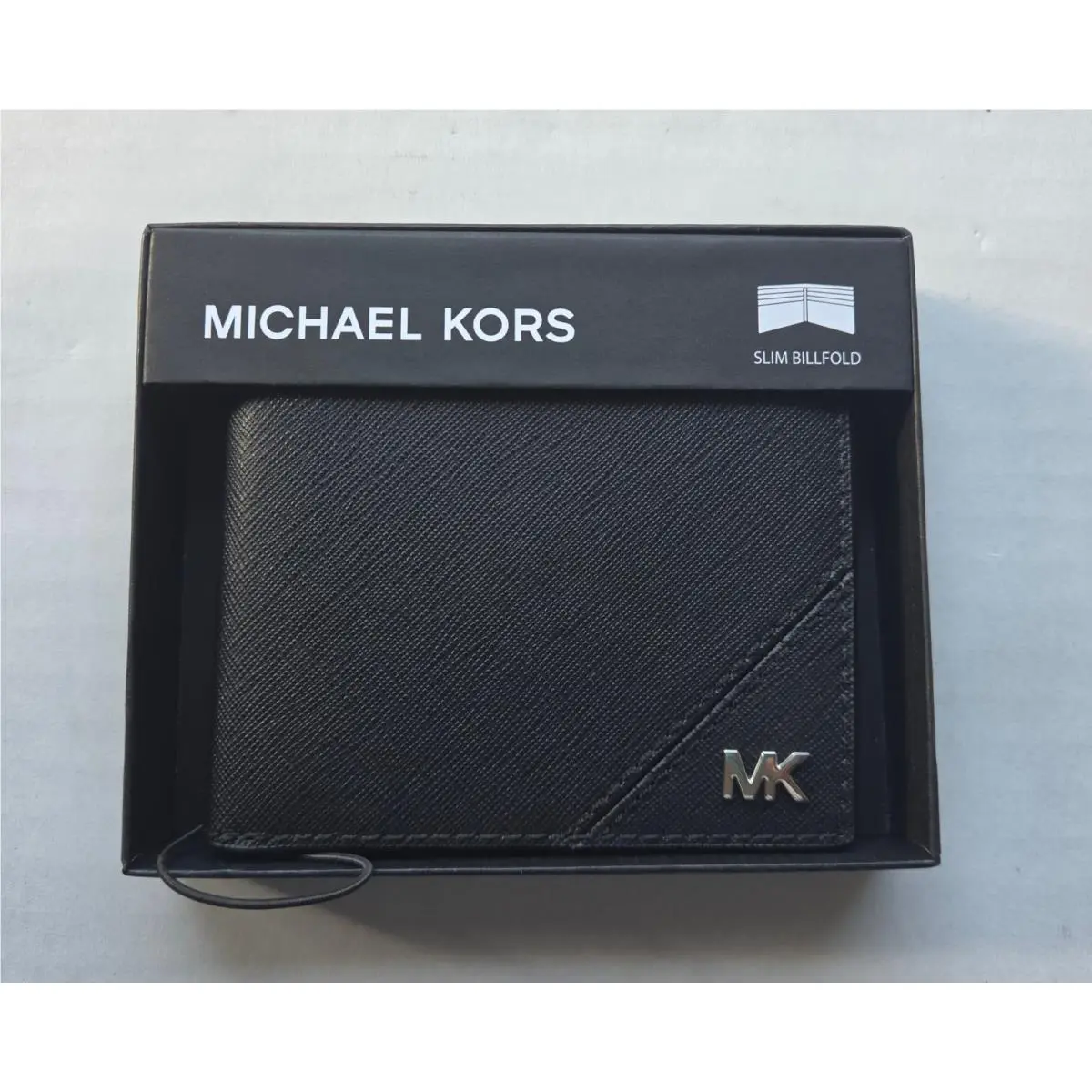 Michael Kors Jet Set Men`s Black Noir Slim Billfold Wallet