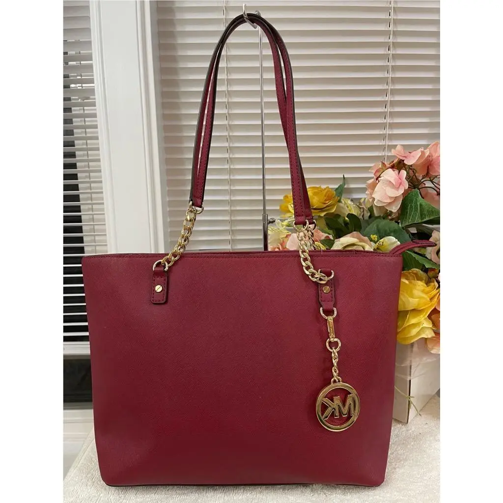 Nwot  East West Jet Set Chain - Red Saffiano Tote pu180 by Michael Kors