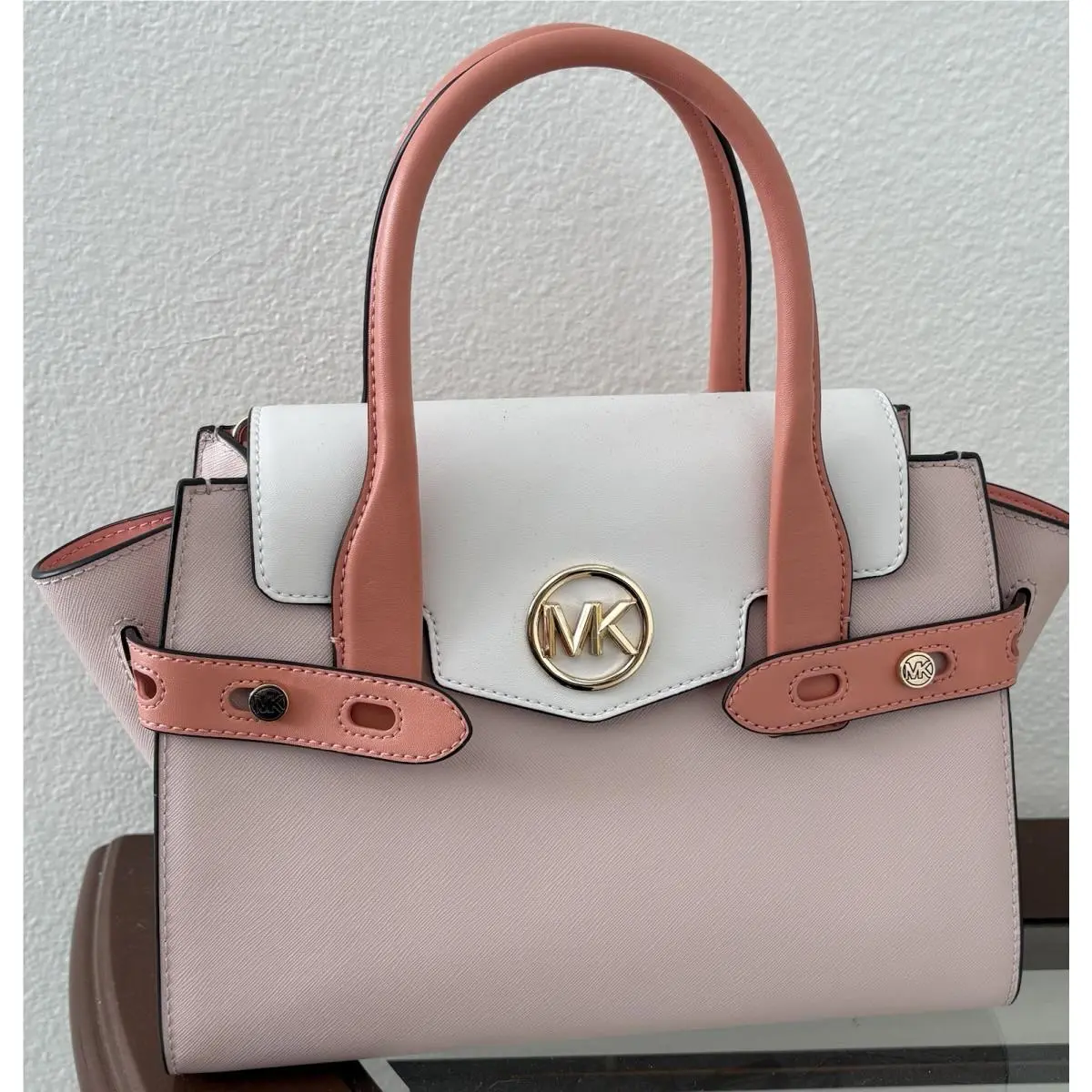 Michael Kors Carmen Satchel Bag Pink