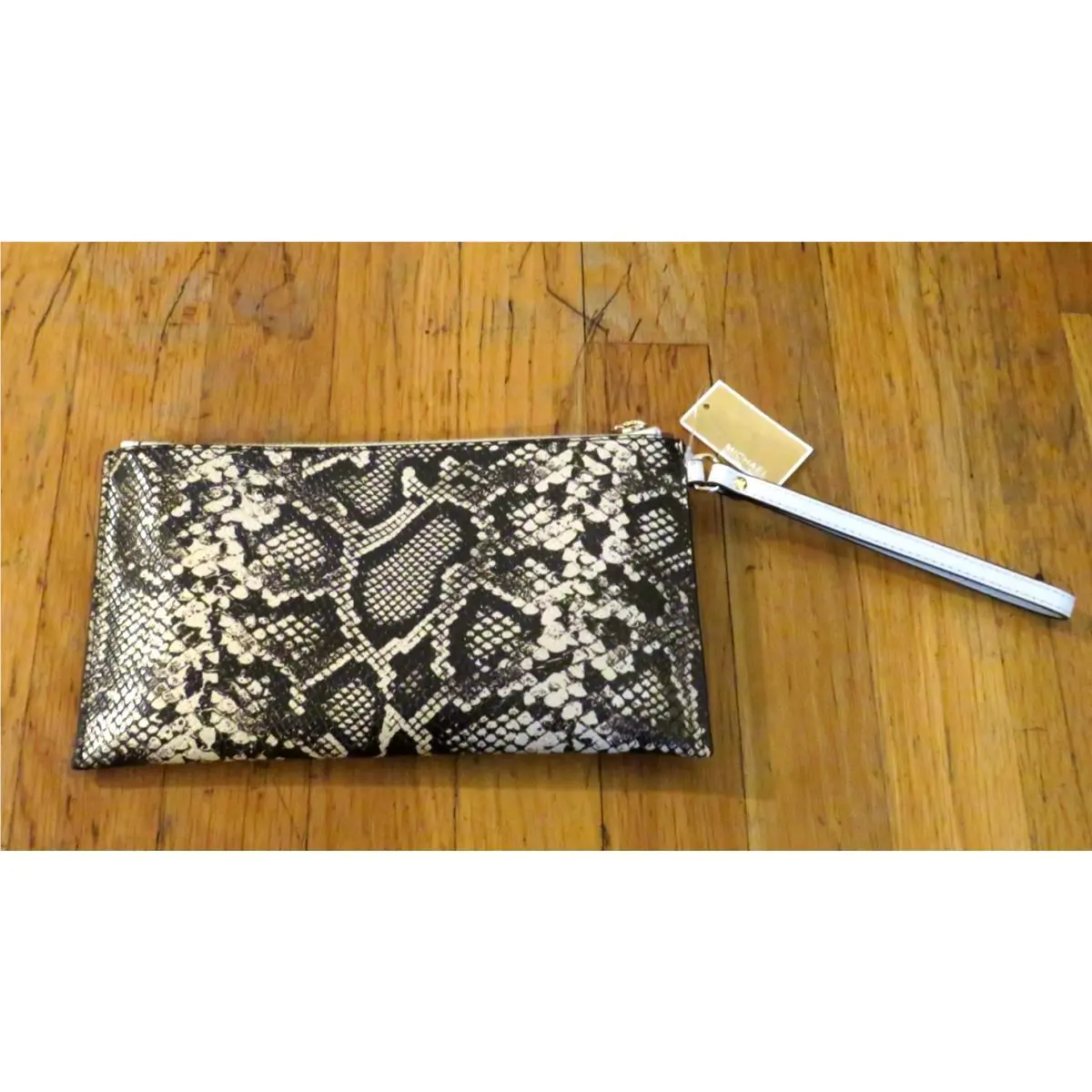 Michael Kors Snakeskin Jet Set Wristlet Clutch Wallet