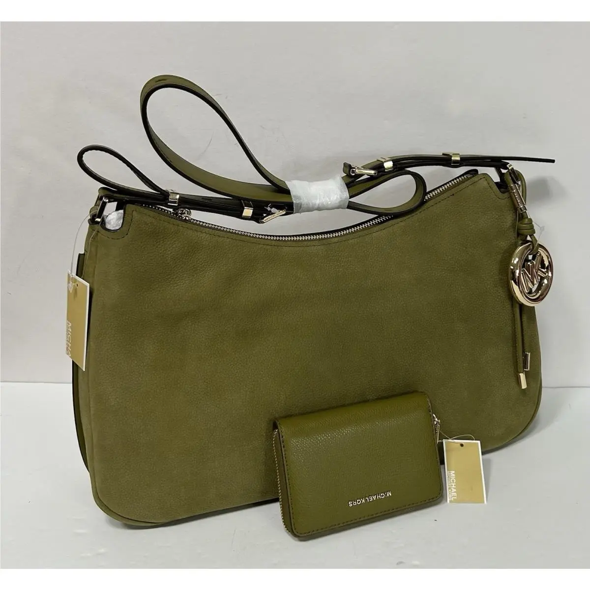 Michael Kors Pistachio Nolita Shoulder Bag Wallet Leather