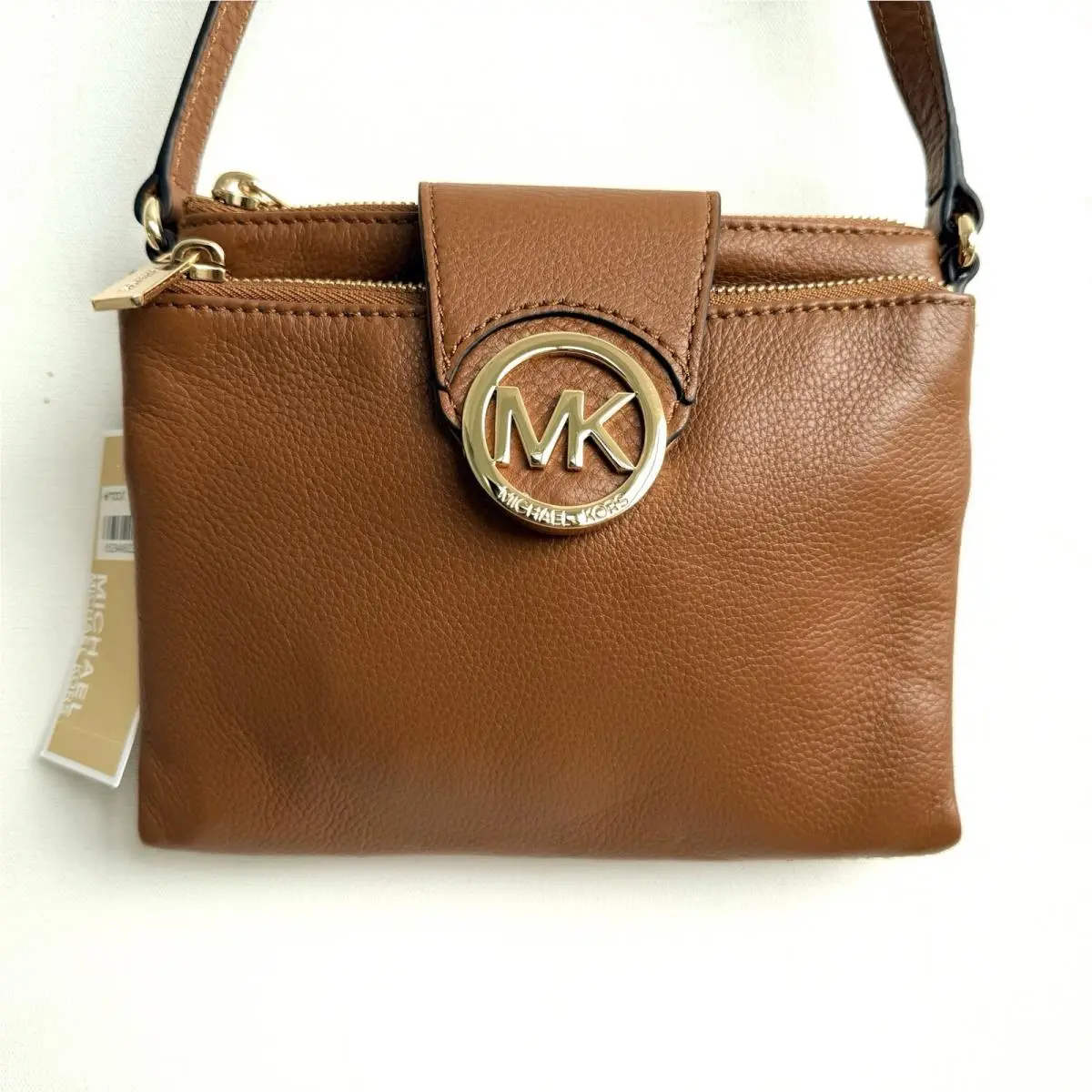 Michael Kors Fulton Crossbody Bag Luggage Brown Travel Purse
