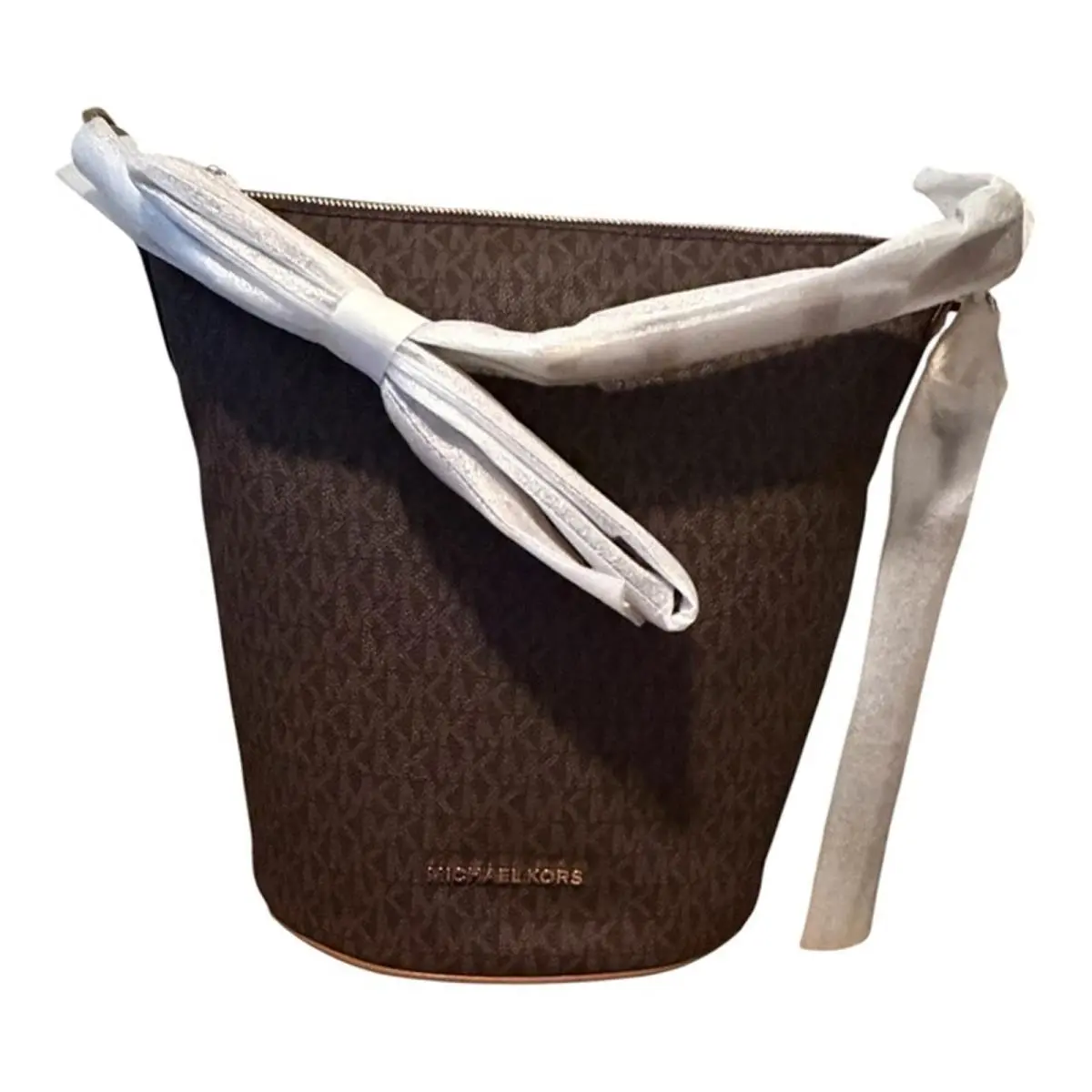 Michael Kors Brooke Logo Bucket Messenger Bag