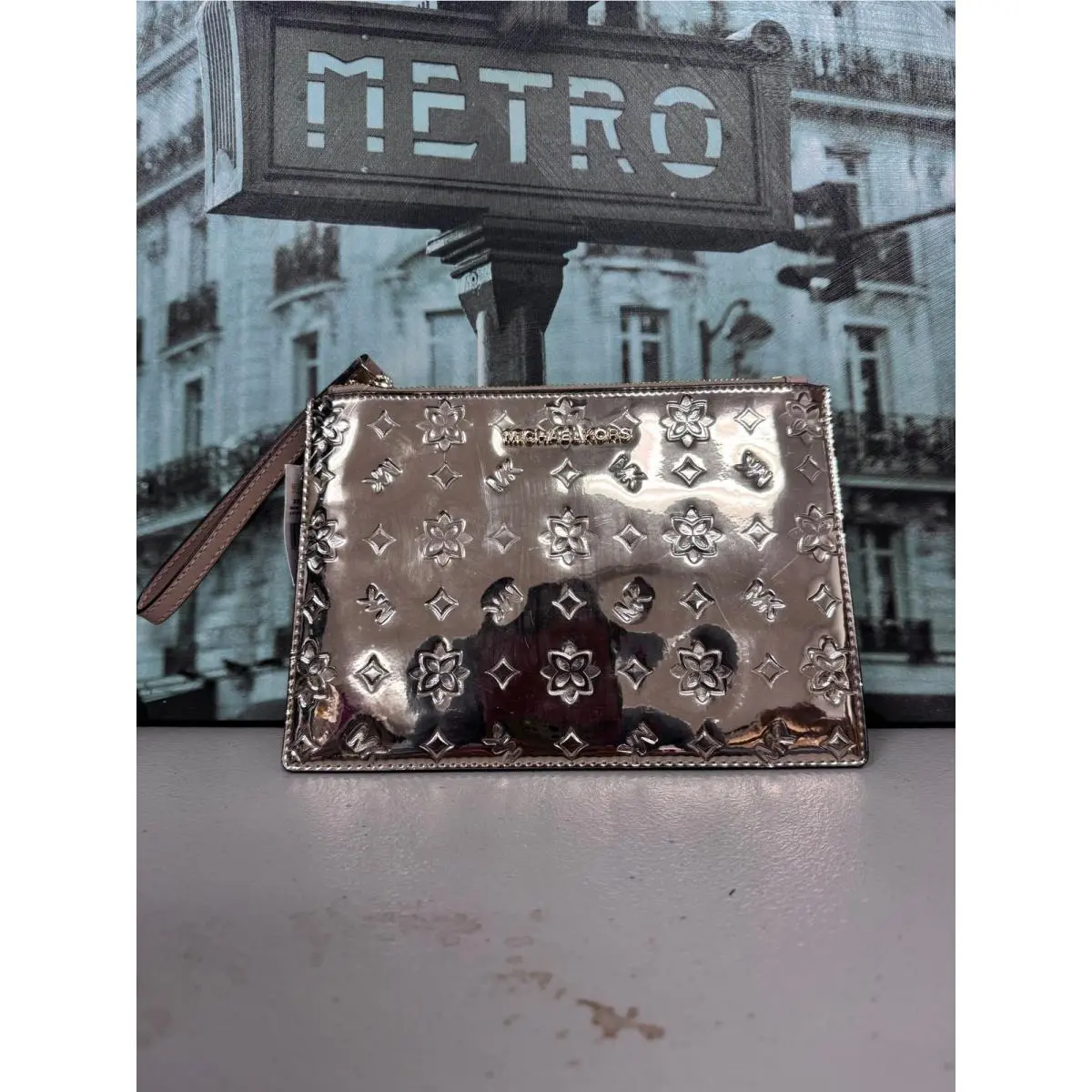 Michael Kors 35H9GTVW4Z Jet Set Travel XL Zip Clutch Wristlet