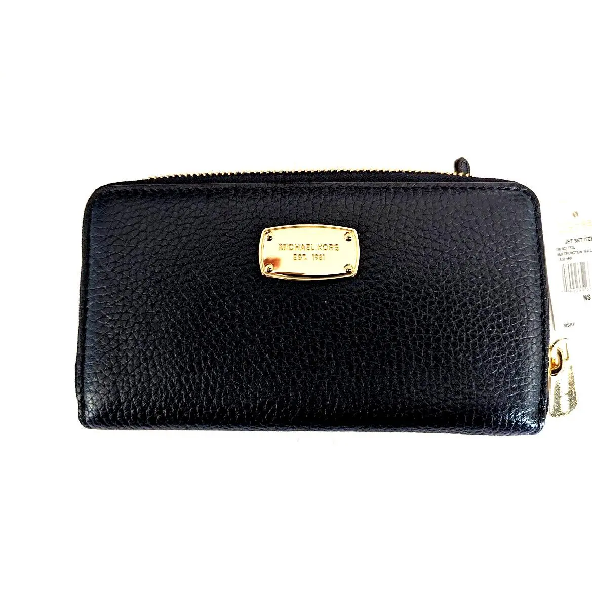 Kors Multifunction Leather Wallet Navy