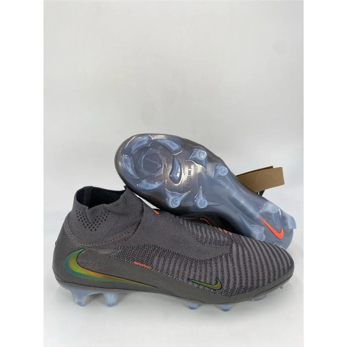 Nike Phantom 6 High Elite FG LV8 Ash Gold Amber Black IF4099 288 Men`s Sz 7.5