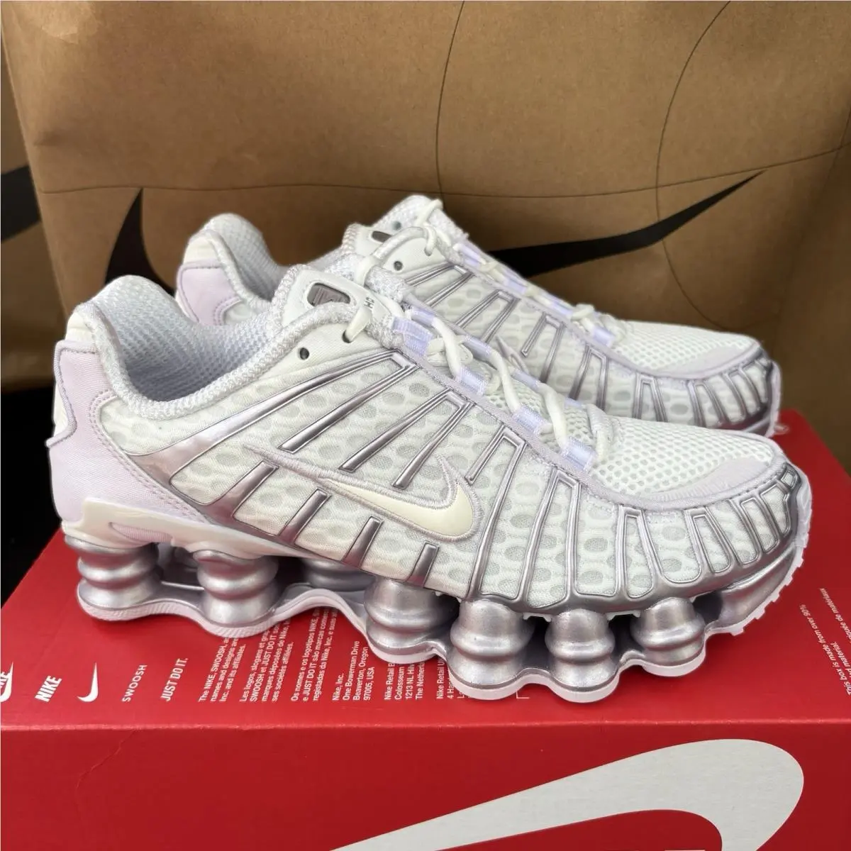 Nike shoes - Nike Shox TL - Shox - AR3566-104 - Summit White/Barely Grape/Sail 1