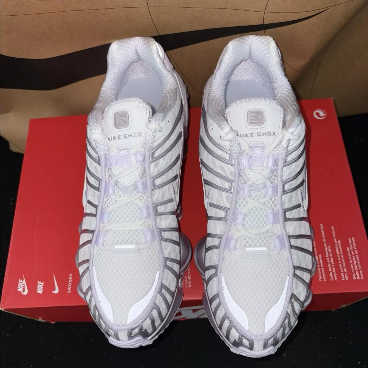 Nike shoes - Nike Shox TL - Shox - AR3566-104 - Summit White/Barely Grape/Sail 3