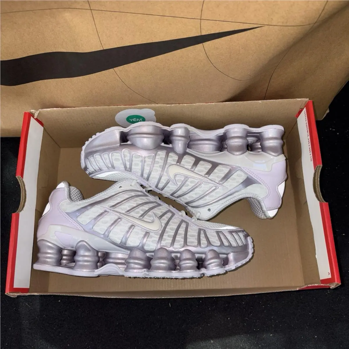 Nike shoes - Nike Shox TL - Shox - AR3566-104 - Summit White/Barely Grape/Sail 6