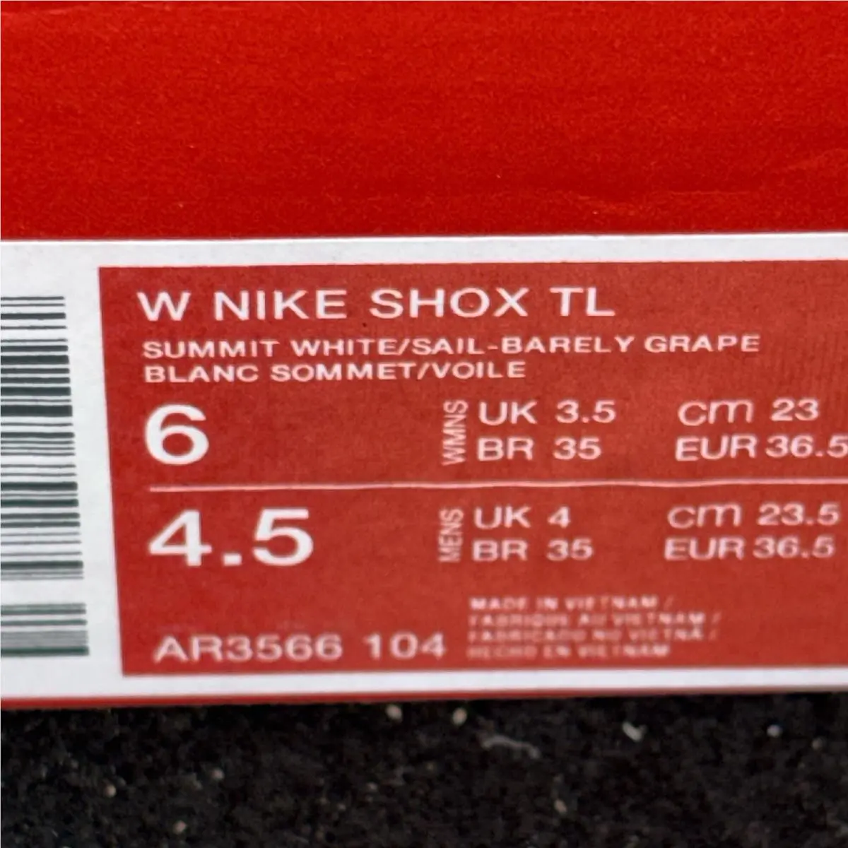 Nike shoes - Nike Shox TL - Shox - AR3566-104 - Summit White/Barely Grape/Sail 7