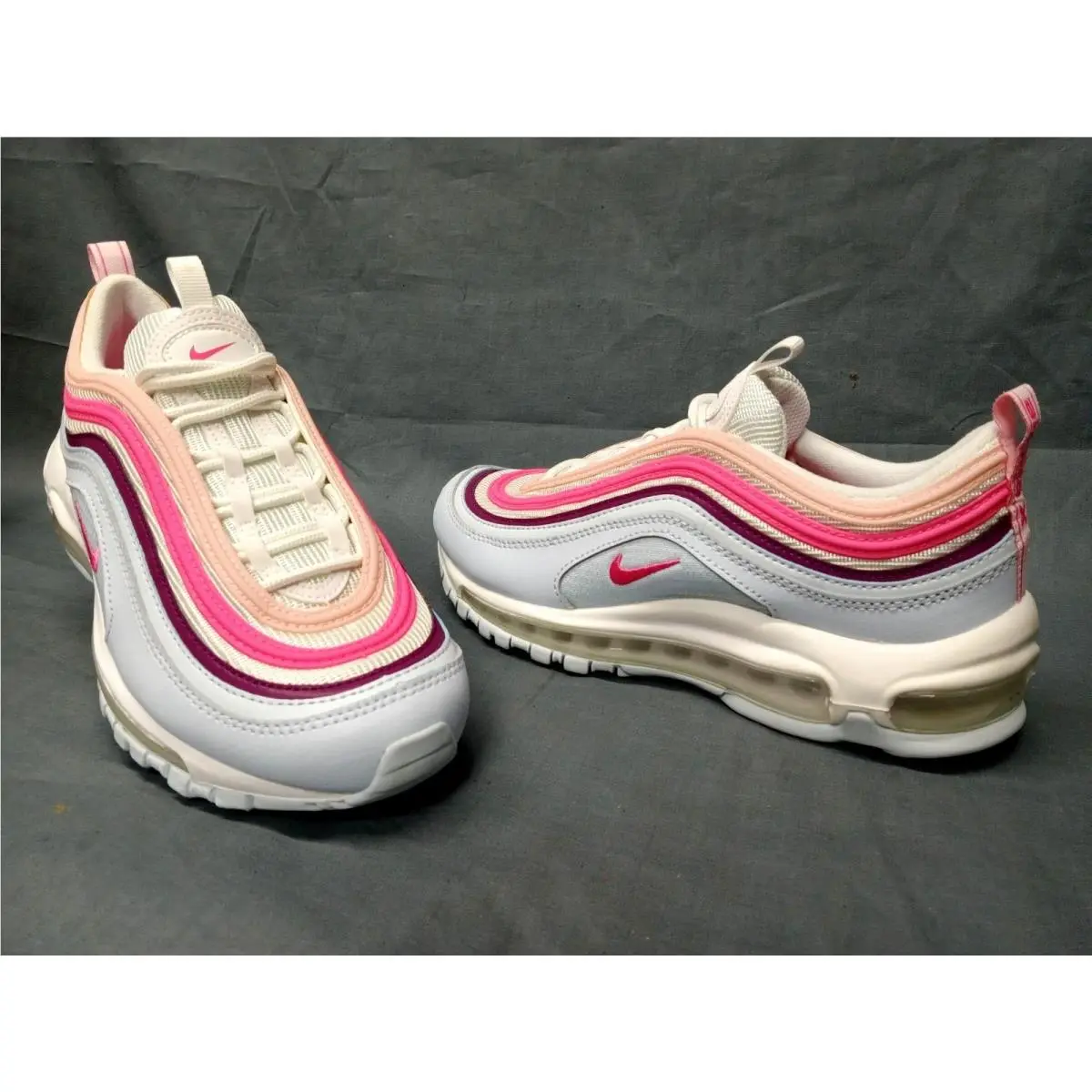 Nike Air Max 97 GS Sneakers Summit White Pinksicle Girls Size 5