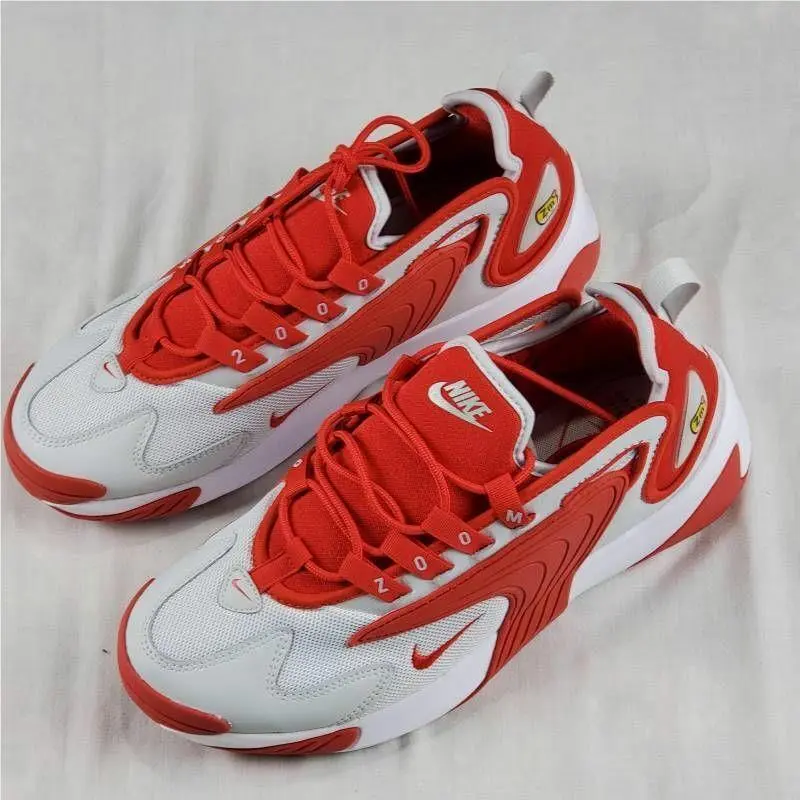 Nike Men Zoom 2k Sneaker Shoes Red White AOO269 012 Lace Up Low Top 7M