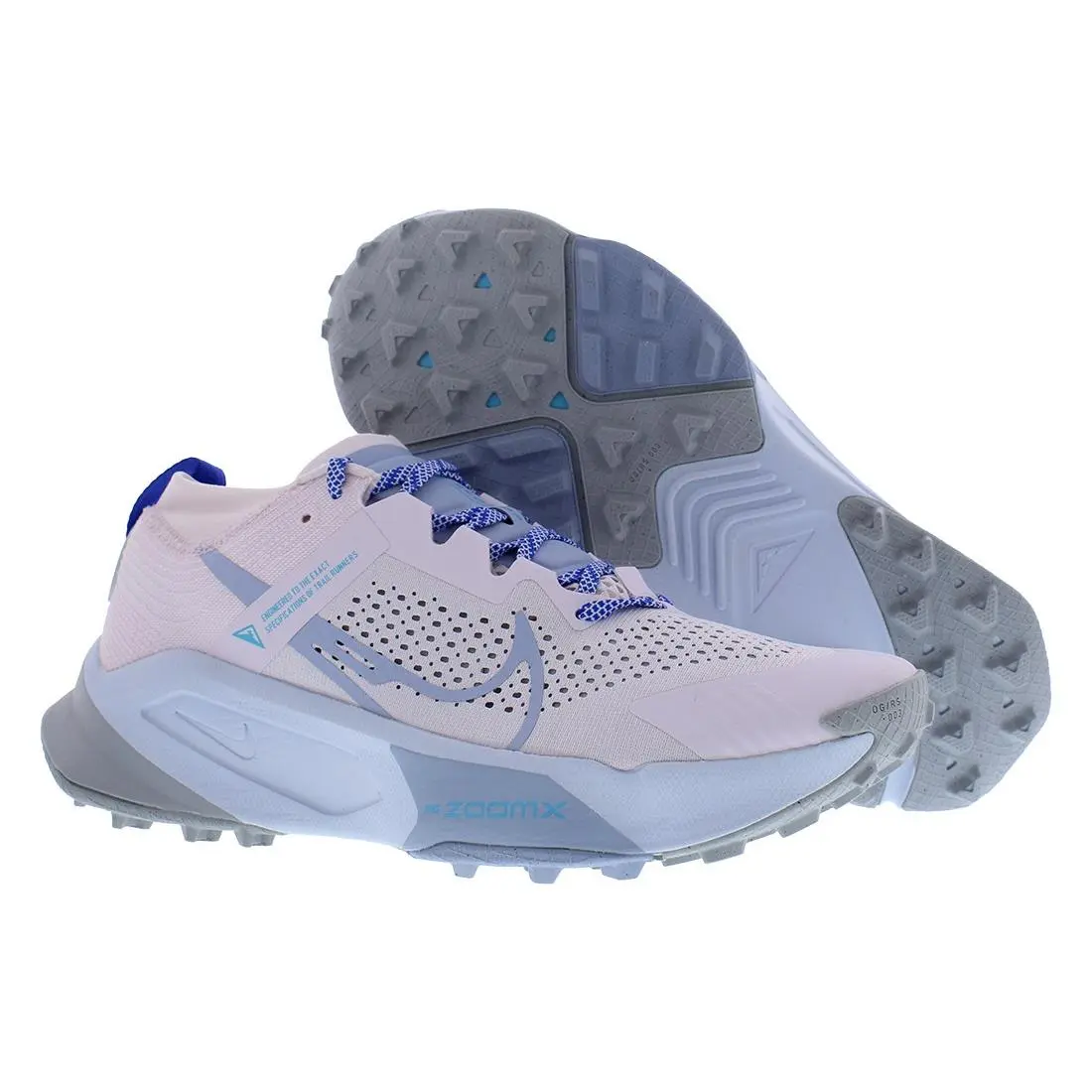 Nike Zoomx Zegama Trail Womens Shoes Size 10.5 Color: Pearl Pink/blue Whisper