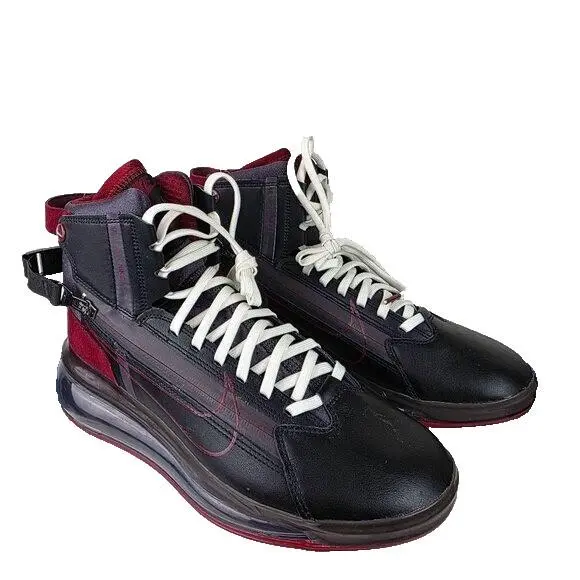 Nike Air Max 720 Saturn Team Red Thunder Gray Mens Sneakers Size 8